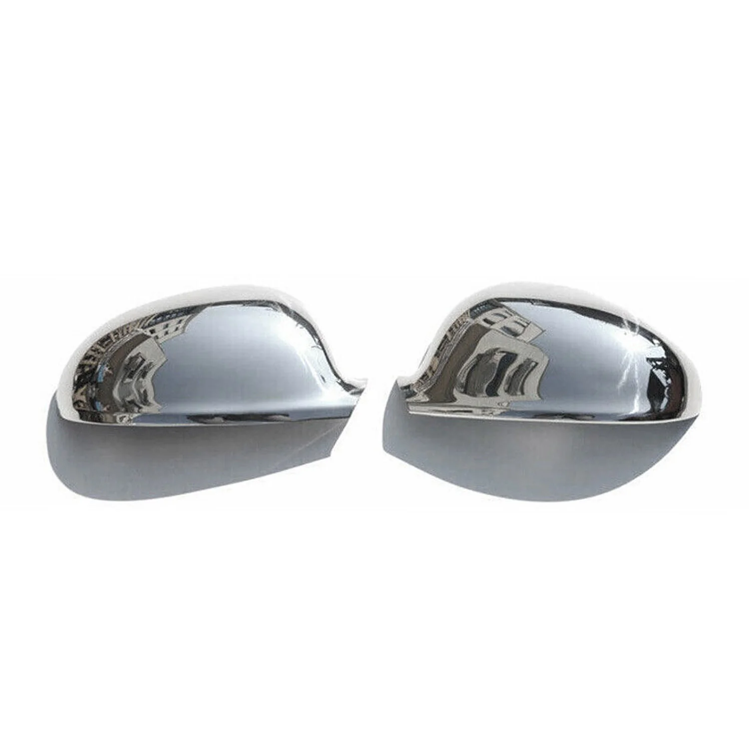 Coques de Rétroviseurs pour VW Golf V 2003-2008 en Acier Inoxy Chromé Argent - Image 7
