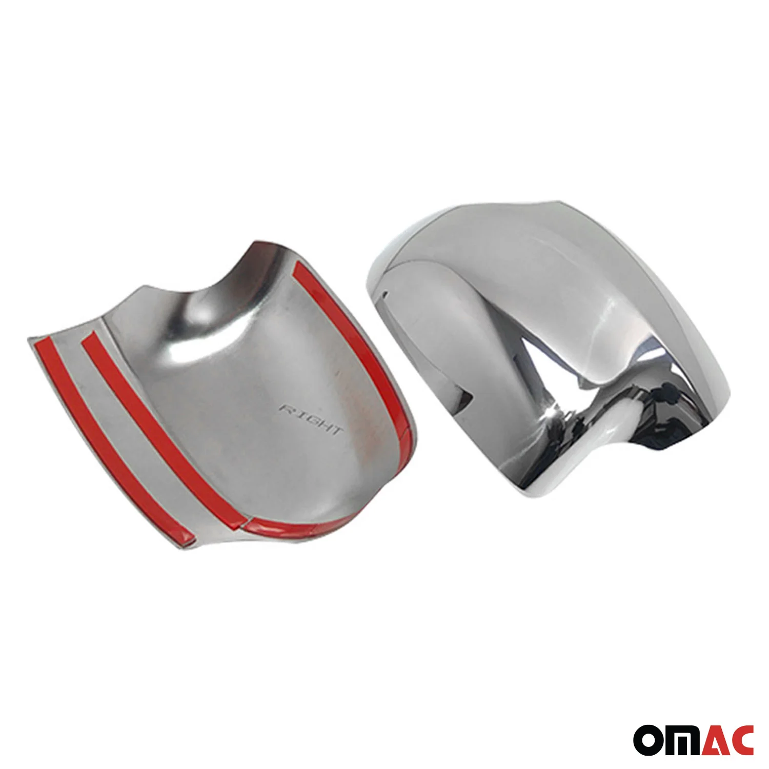 Coques de Rétroviseurs pour Renault Symbol III 2013-2021 en Acier Chromé Argent - Image 5