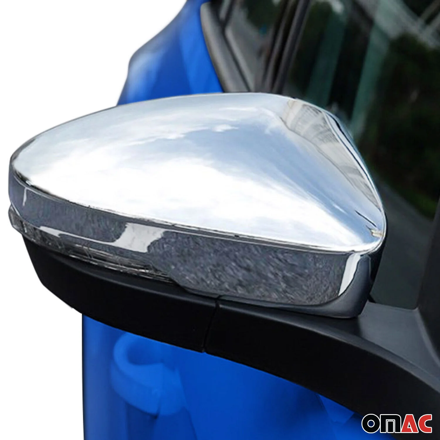 Coques de Rétroviseurs pour Skoda Octavia III 2013-2019 en Acier Chromé Argent - Image 3