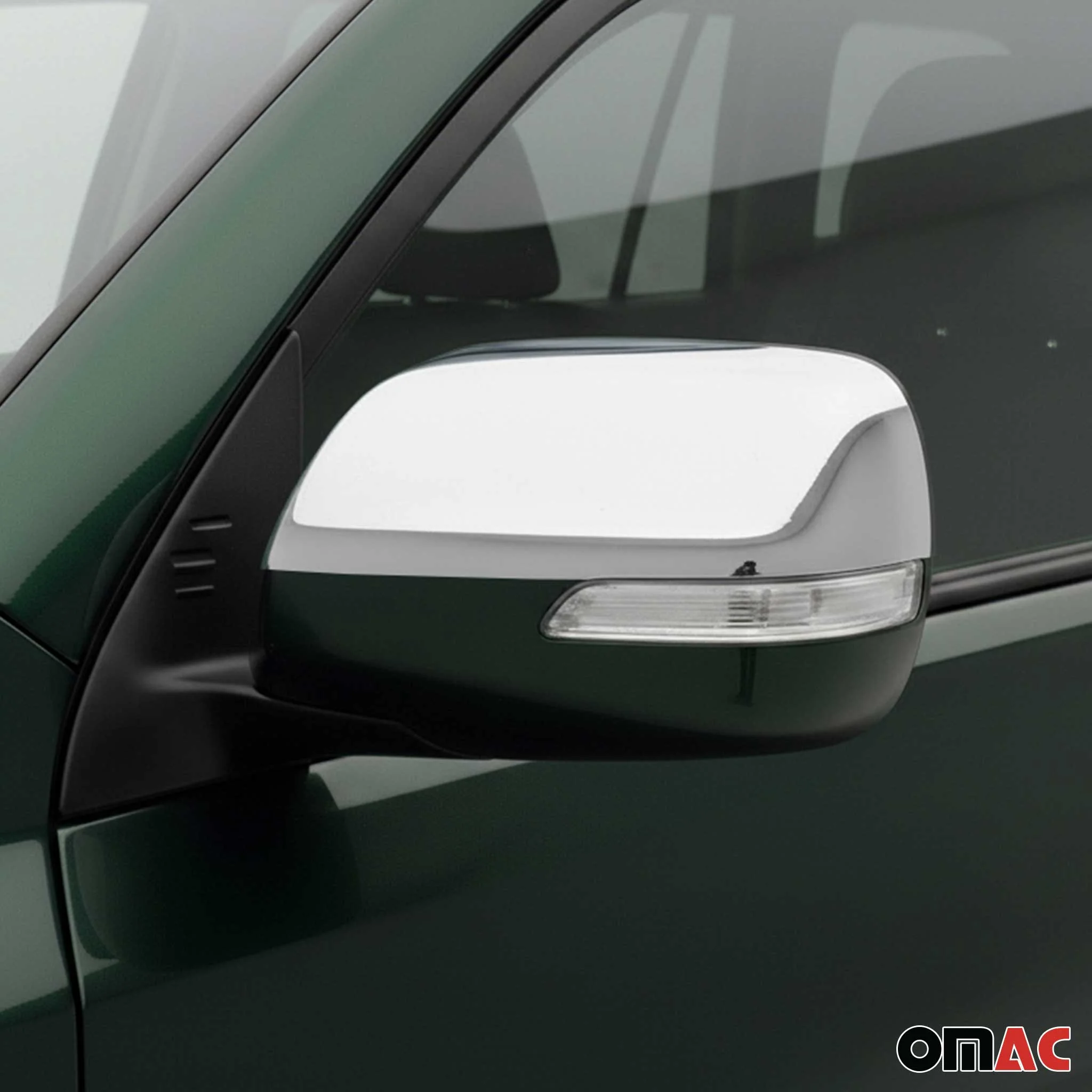 Coques de Rétroviseurs pour Toyota Land Cruiser Prado 2009-2023 Acier Chromé - Image 2