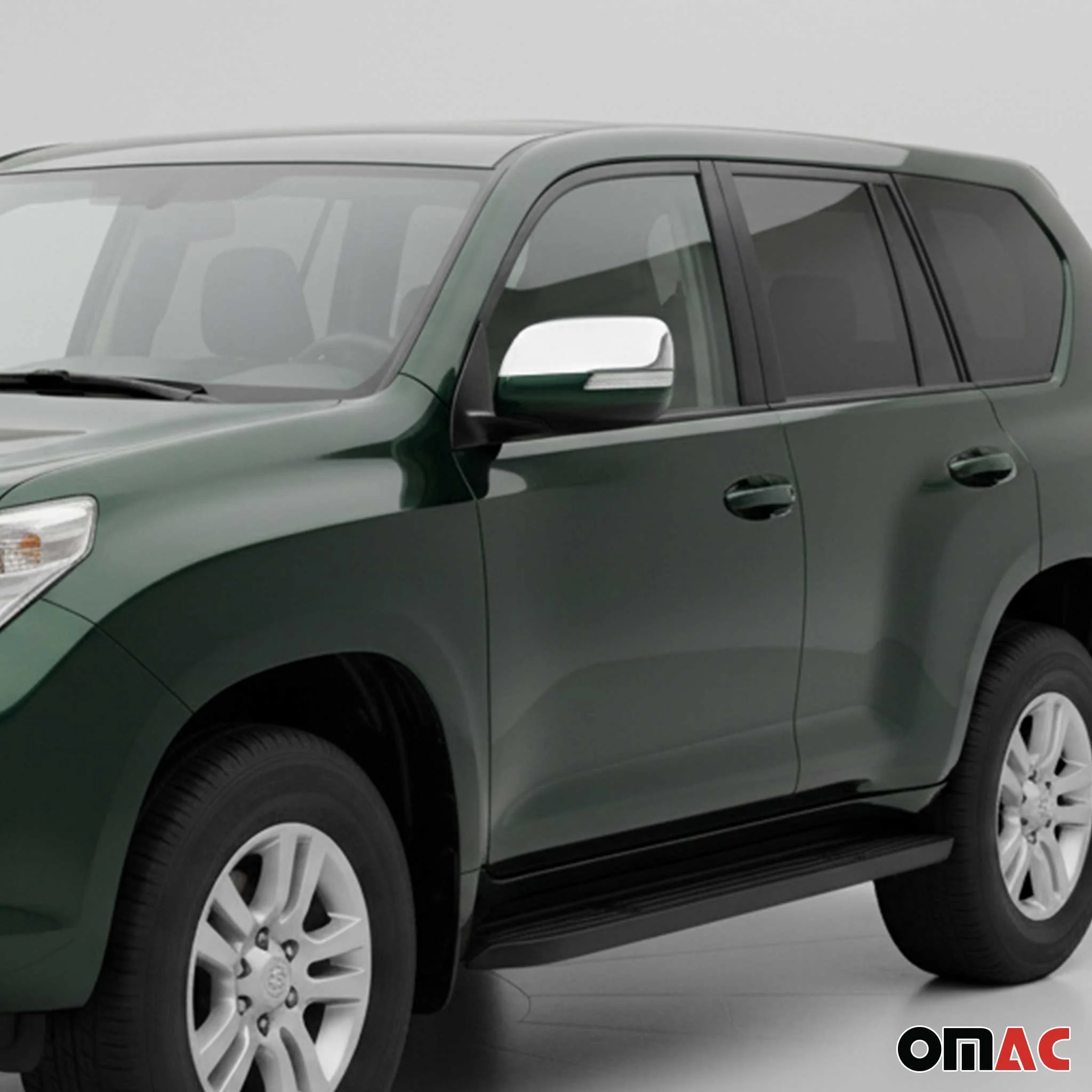 Coques de Rétroviseurs pour Toyota Land Cruiser Prado 2009-2023 Acier Chromé - Image 3