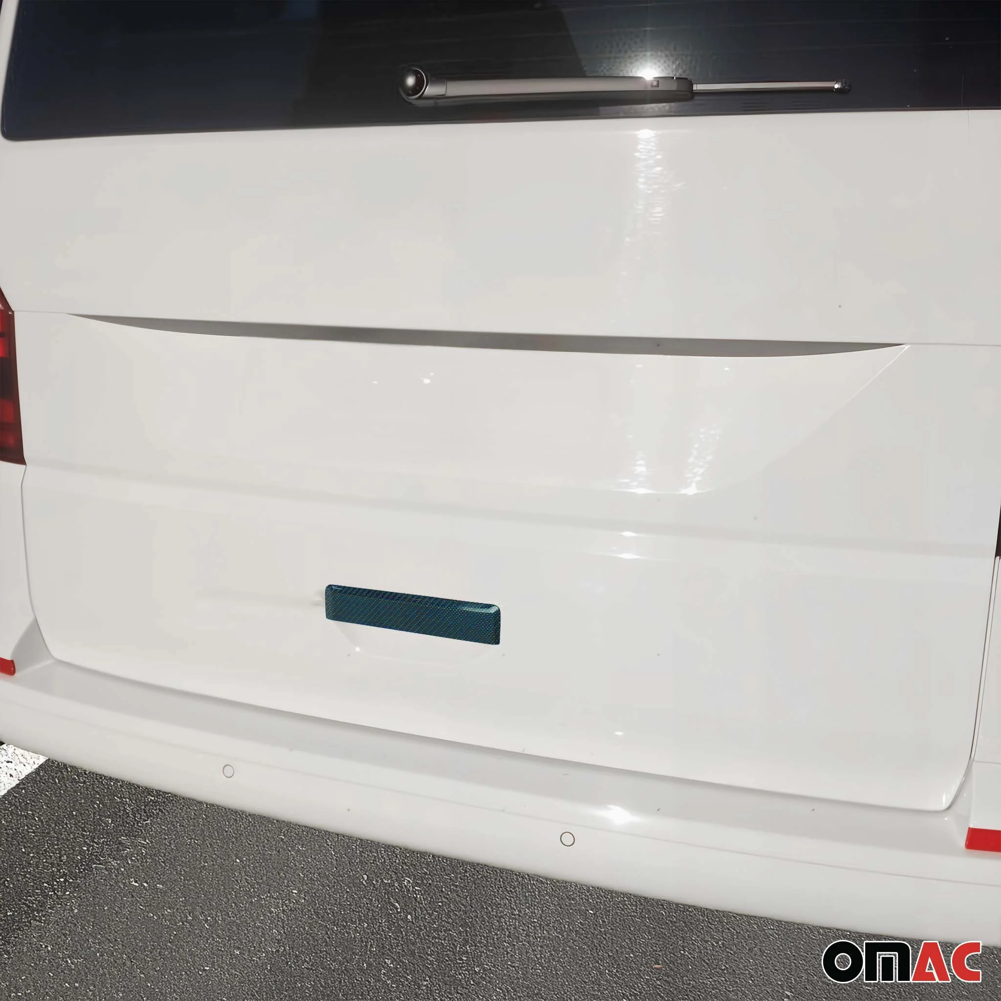 Garniture supérieure de Coffre pour VW T6 Transporter 2015-2019 Carbone bleu - Image 2