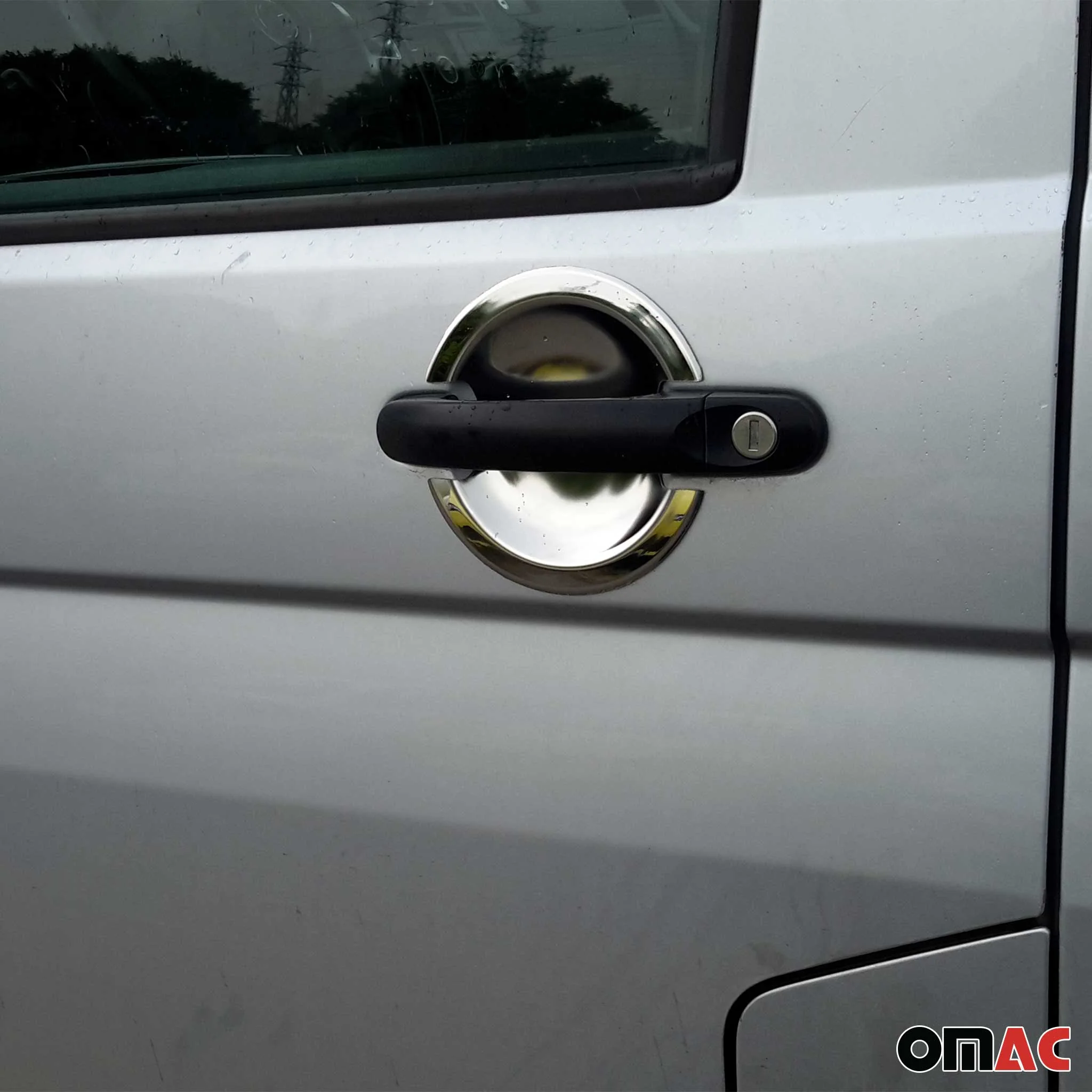 Couverture poignée de porte pour VW Caravelle T5 2003-15 4Portes Acier chromé 4x - Image 2