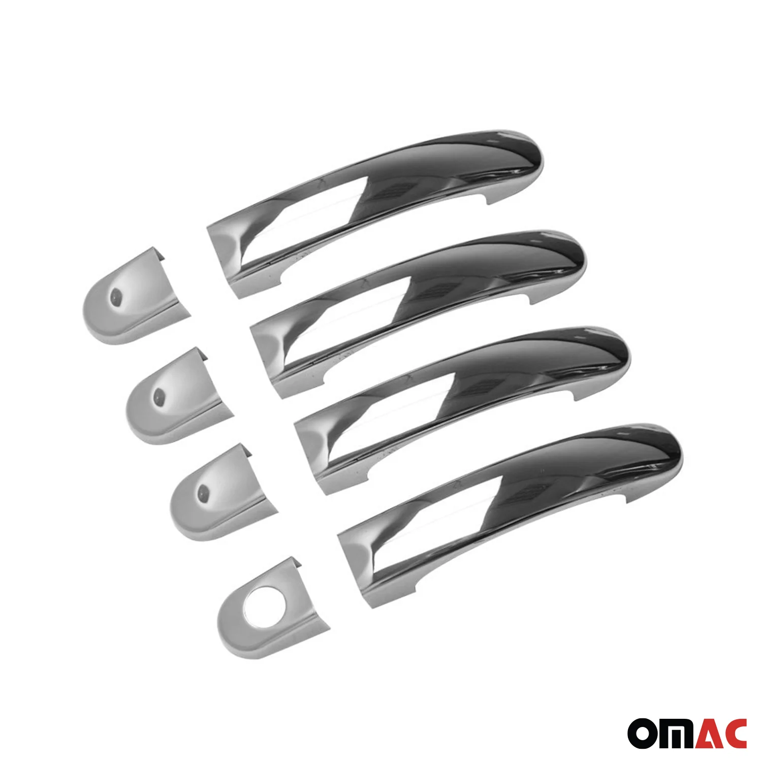 Couverture Poignée de porte pour VW Caravelle T5 2003-2015 3 Portes Acier 8Pcs - Image 7