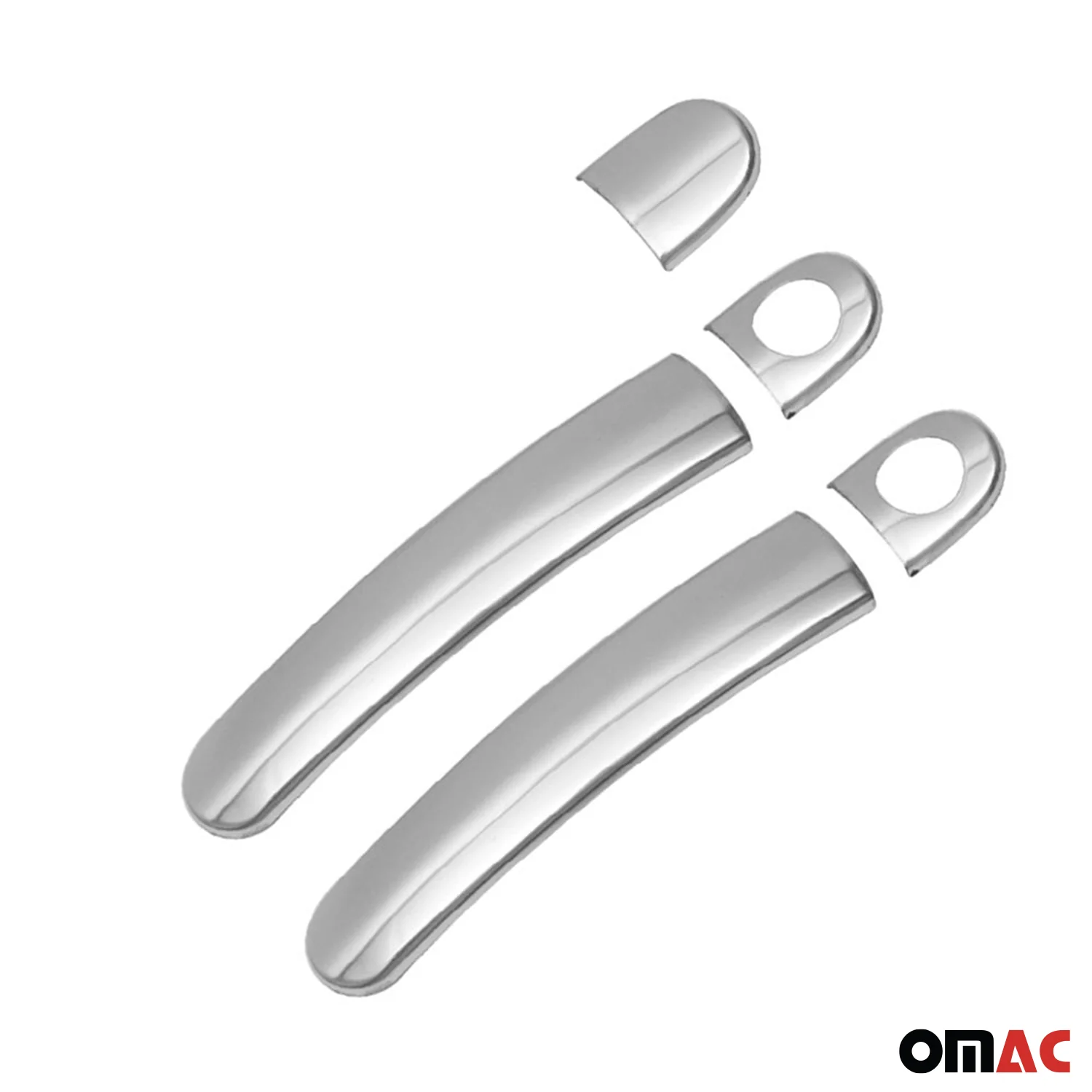Couverture poignée de porte pour VW Polo 2009-2017 2 Portes Acier Argent 4Pcs - Image 6