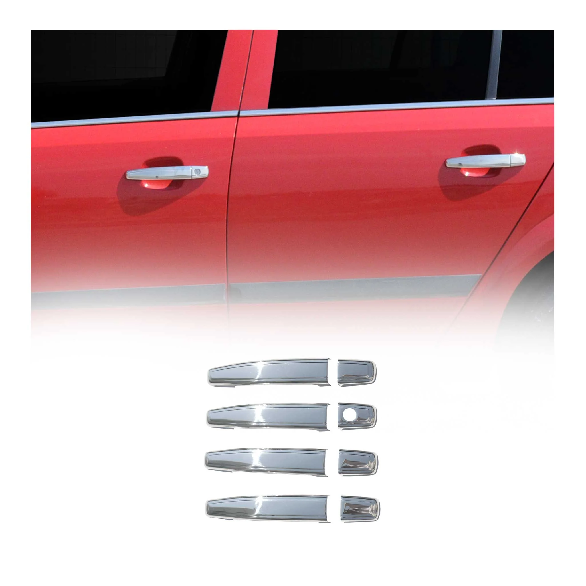 2004-2015 Opel Astra H J Couverture de poignée de porte en Acier Inox 8Pcs