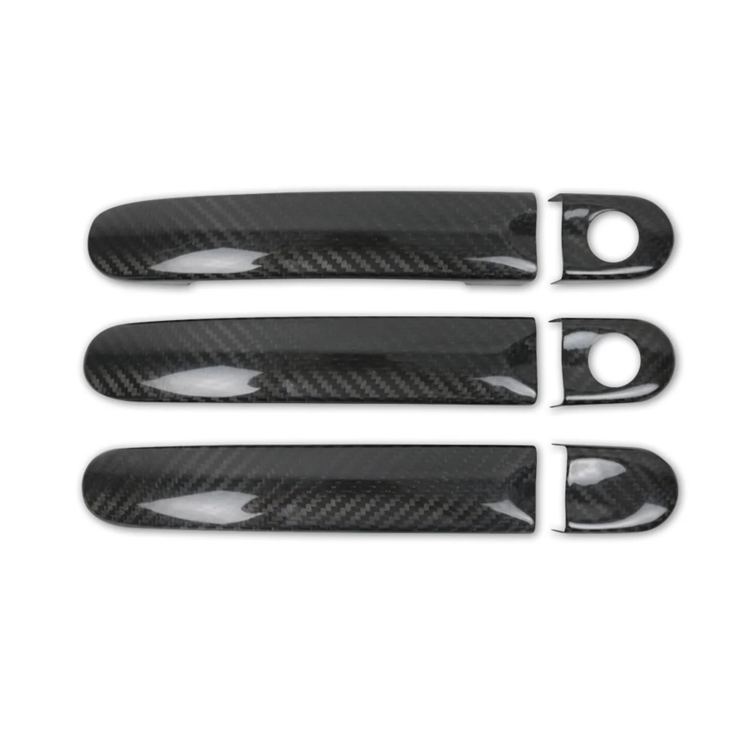Couverture de poignée de porte pour VW Transporter T5 2003-2015 Noir Carbone 6x - Image 6