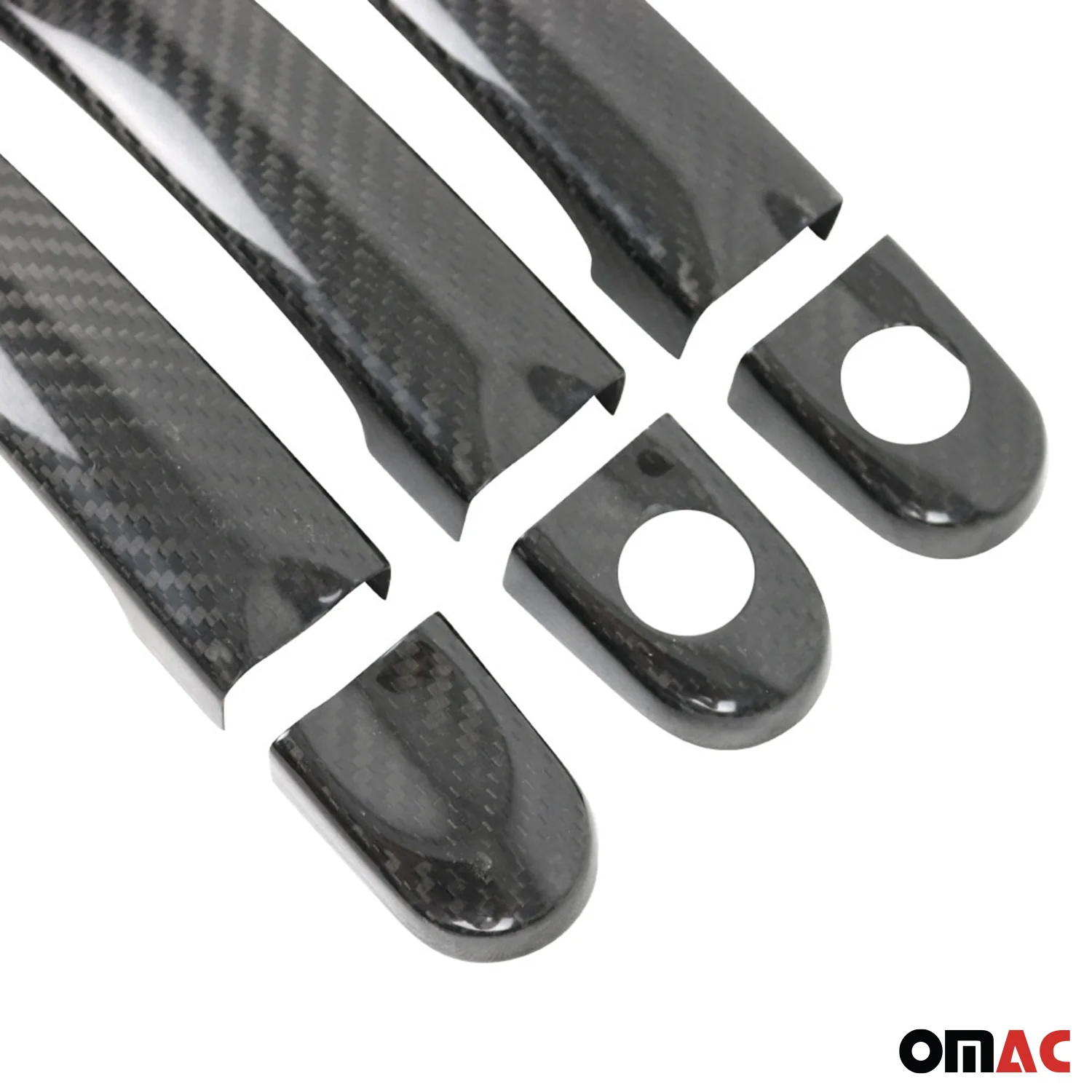 Couverture de poignée de porte pour VW Transporter T5 2003-2015 Noir Carbone 6x - Image 7