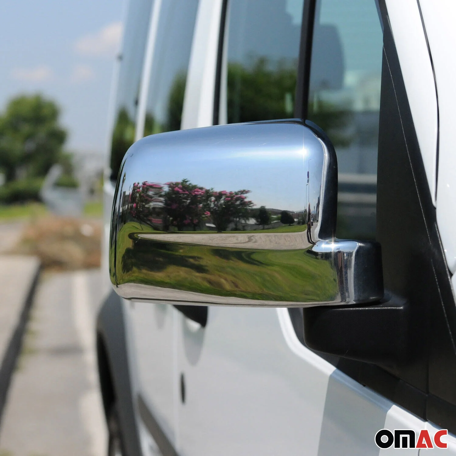 Coques de Rétroviseurs pour Ford Transit Tourneo Connect 2009-2014 Acier Argent - Image 2