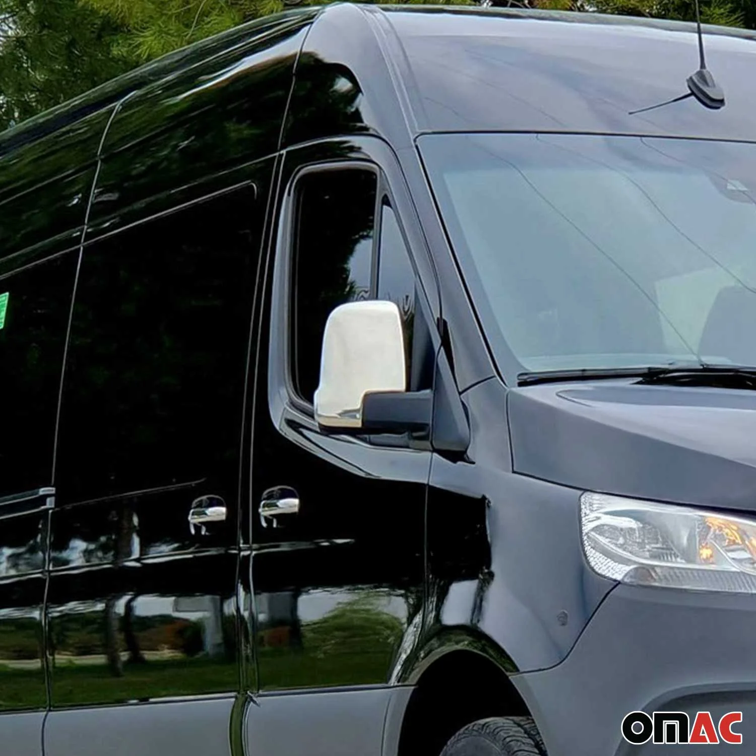 Coques de Rétroviseurs pour Mercedes Sprinter 907-910 2018-2026 en Acier Argenté - Image 2