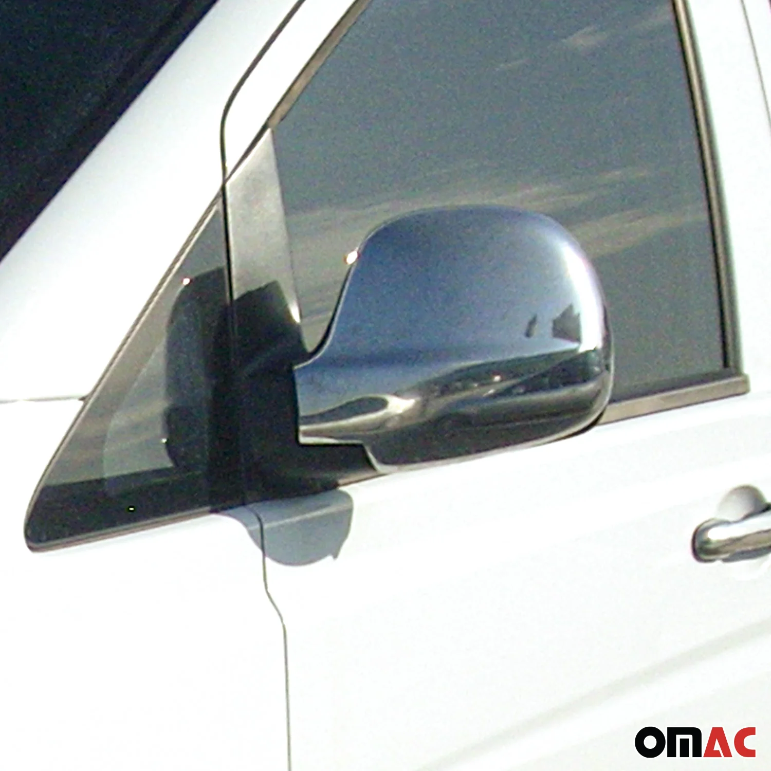 Coques de Rétroviseurs pour Mercedes Vito VW639 2003-2010 en Acier Chromé Argent - Image 3