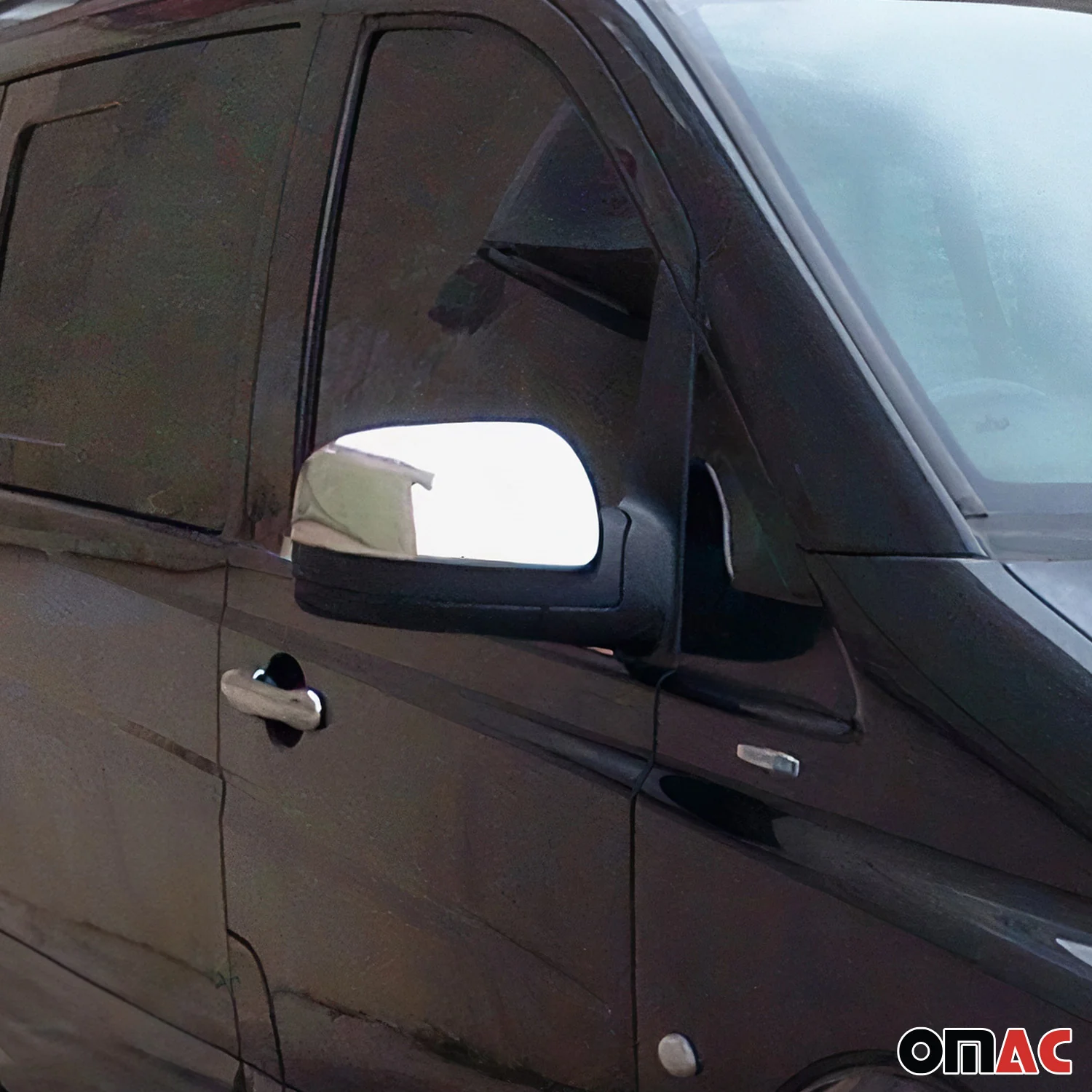 Coques de Rétroviseurs pour Mercedes Vito VW639 2010-2014 en Acier Chromé Argent - Image 3