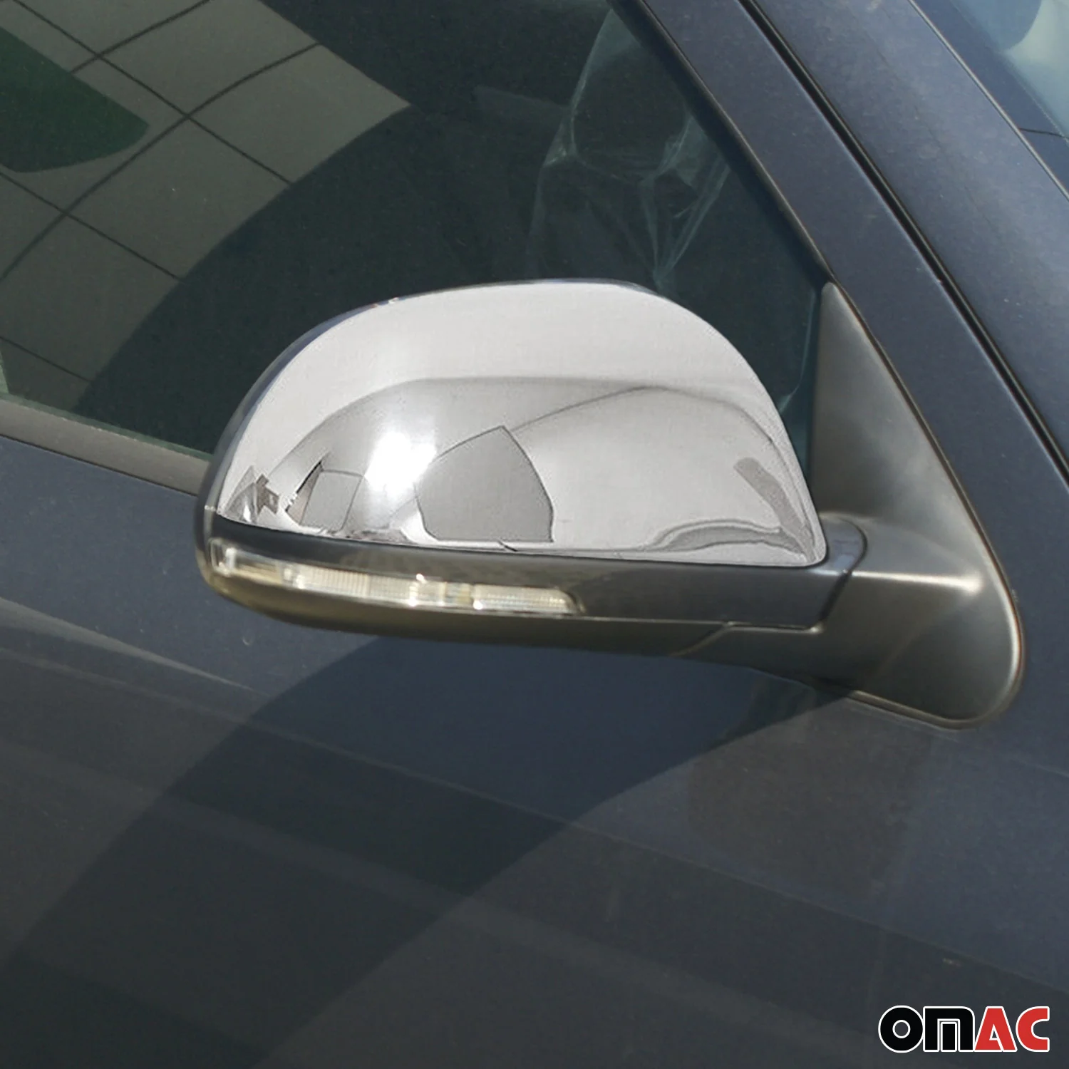 Coques de Rétroviseurs pour Skoda Octavia II 2009-2013 en Acier Chromé Argent - Image 3