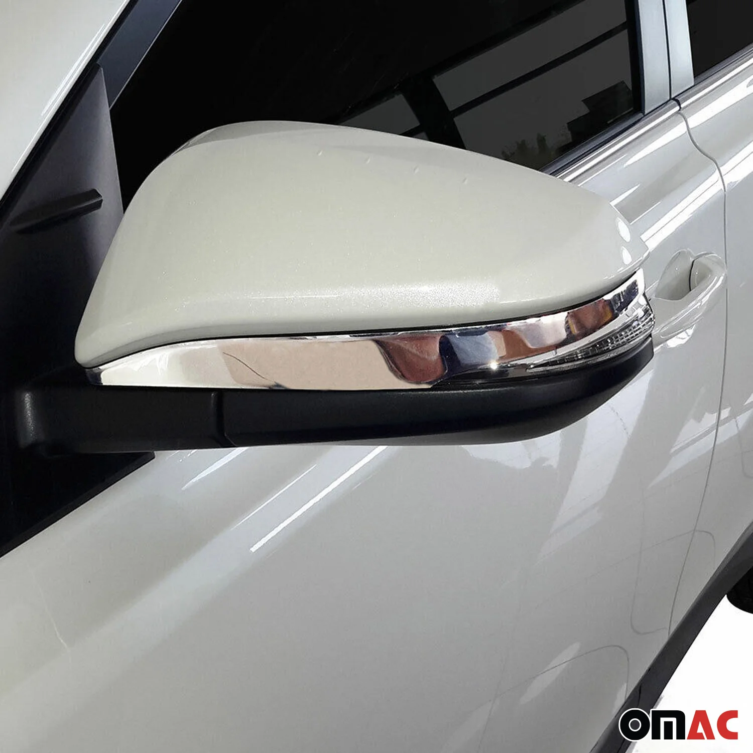 Coques de Rétroviseurs pour Toyota RAV4 2013-2018 en Acier Chromé Argent - Image 2