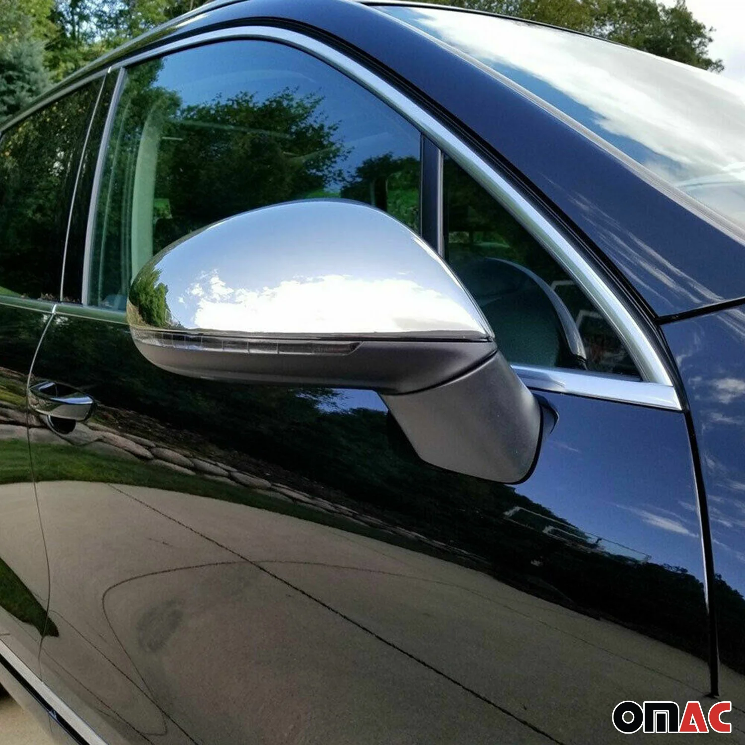 Coques de Rétroviseurs pour VW Touareg mk2 2010-2015 Pre-FL Acier Chromé Argent - Image 3