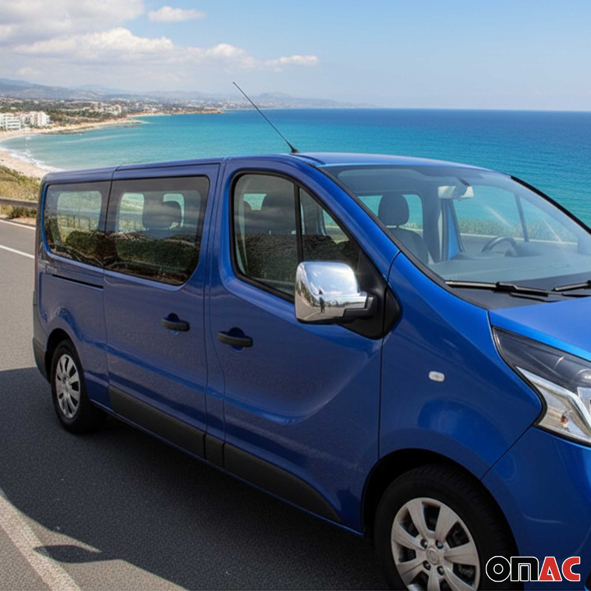 Coques de Rétroviseurs pour Renault Trafic 2016-2026 en ABS Argent - Image 2