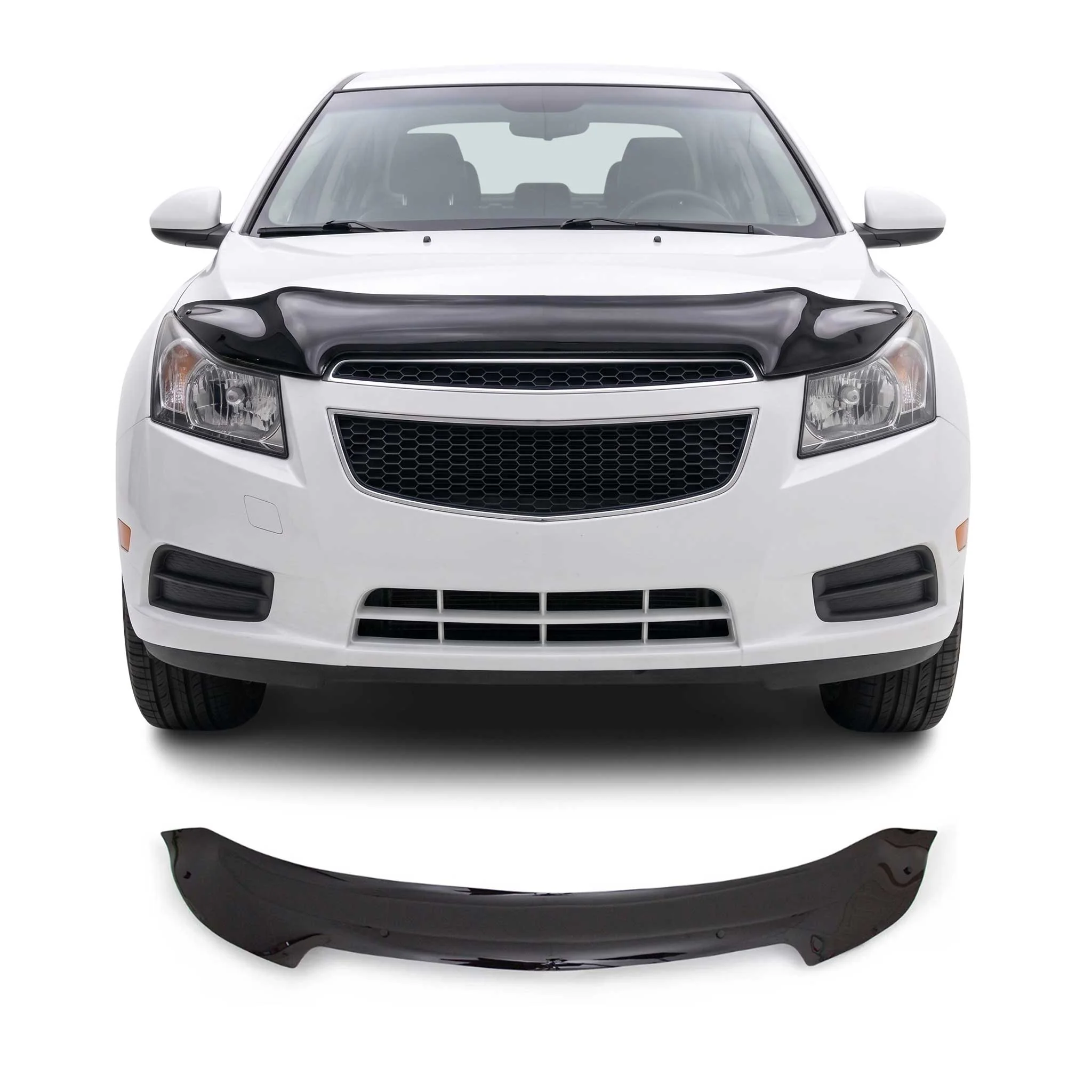 Deflecteurs d'air capot de voiture pour Chevrolet Cruze 2009-2021 Acrylique Noir