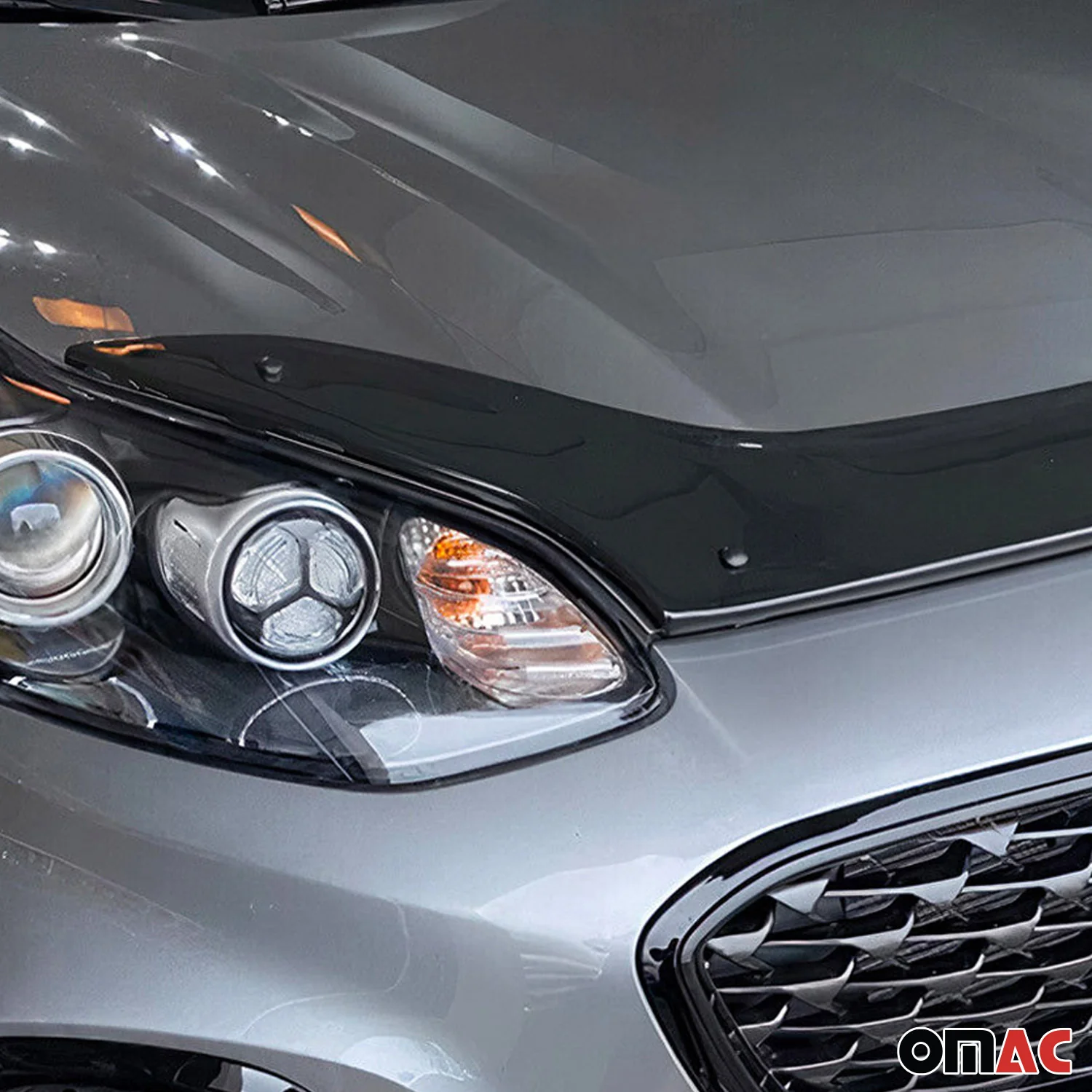 Deflecteurs d'air capot de voiture pour Kia Sportage 2015-2021 Acrylique Noir - Image 8
