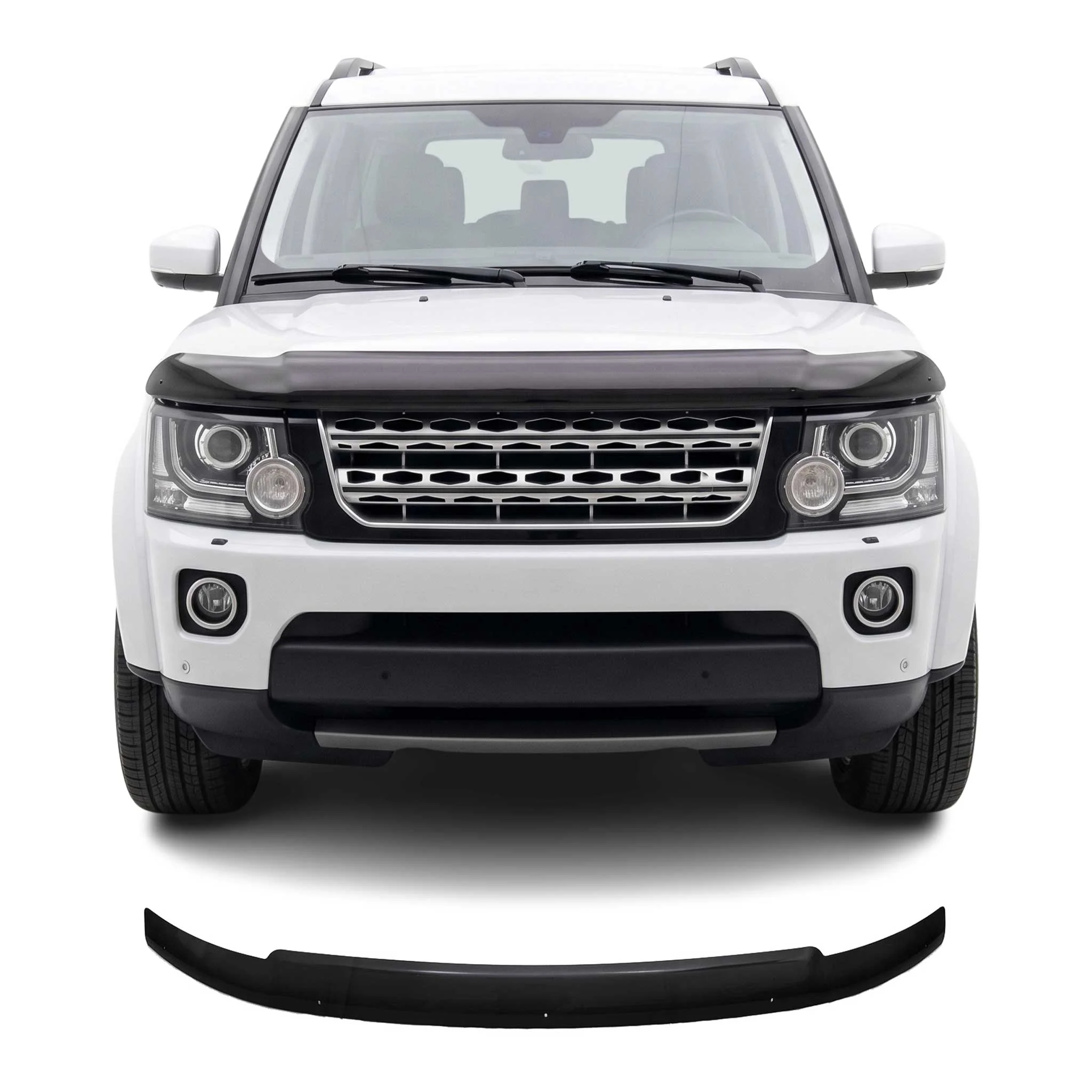 Deflecteurs d'air de capot pour Land Rover Discovery 2009-2017 Acrylique Noir