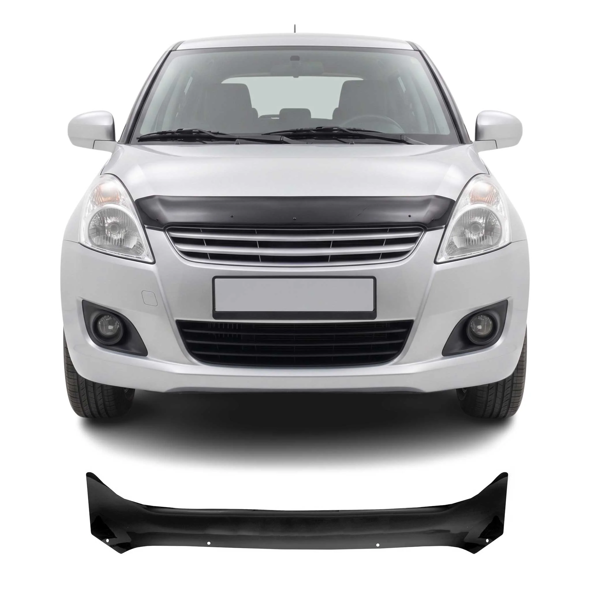 Deflecteurs d'air capot de voiture pour Suzuki Swift 2010-2017 Acrylique Noir