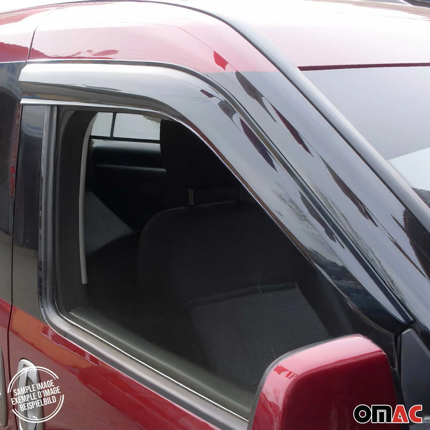 Déflecteurs De Vent Pluie D'air pour Ford Tourneo Courier 2014-2023 Acryl 2Pcs - Image 9