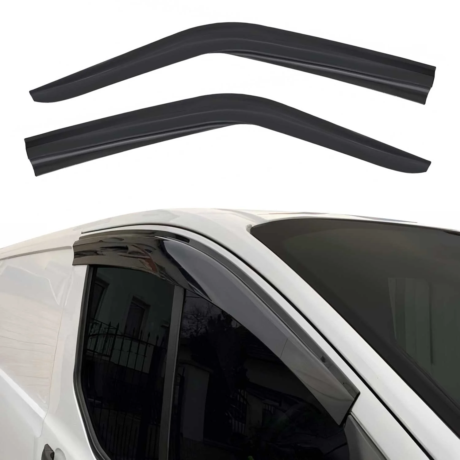 Déflecteurs De Vent Pluie D'air pour Hyundai H-350 2014-2023 Acrylique 2 Pcs