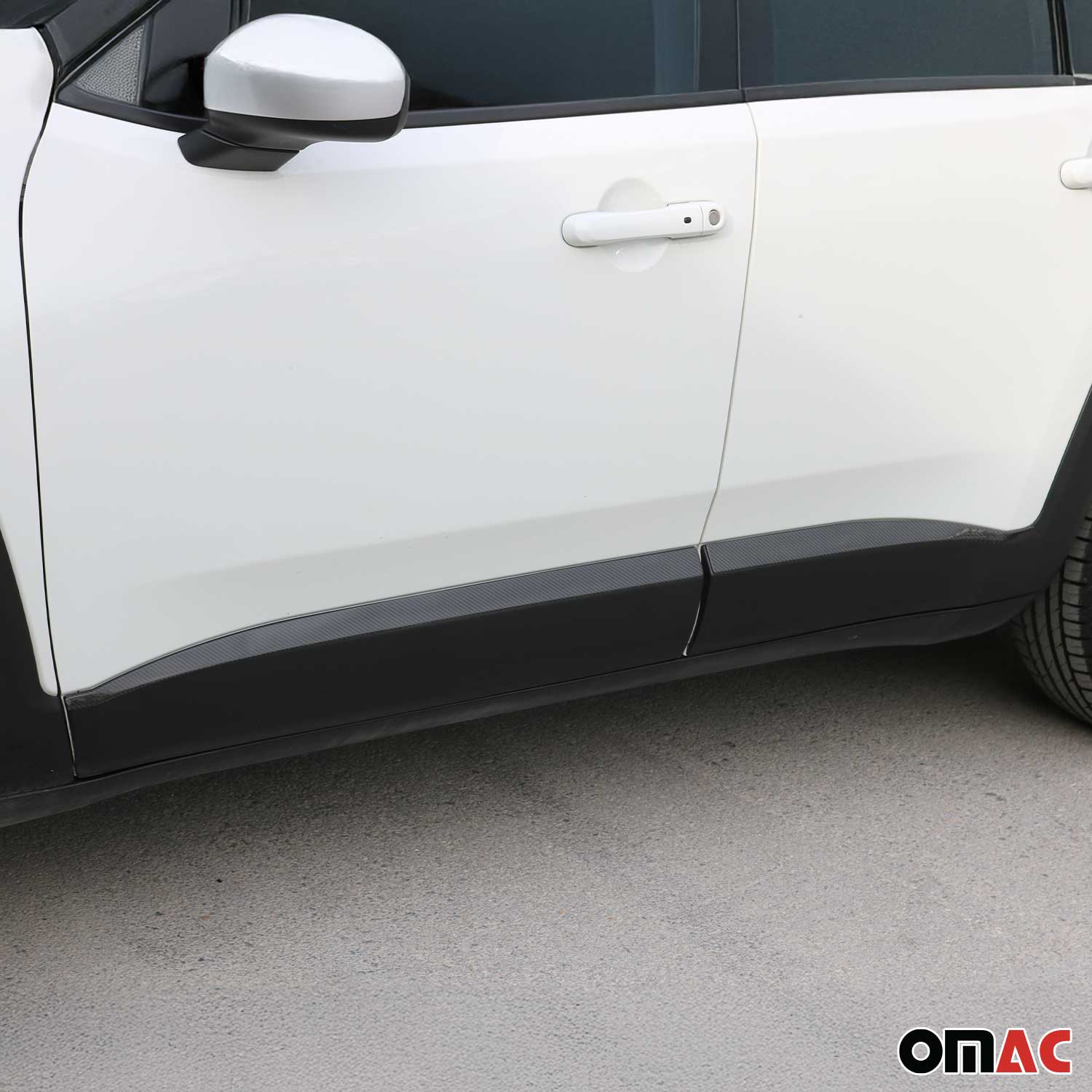 Garniture Baguette de porte latérale pour Jeep Renegade 2014-2024 Carbone Noir - Image 2