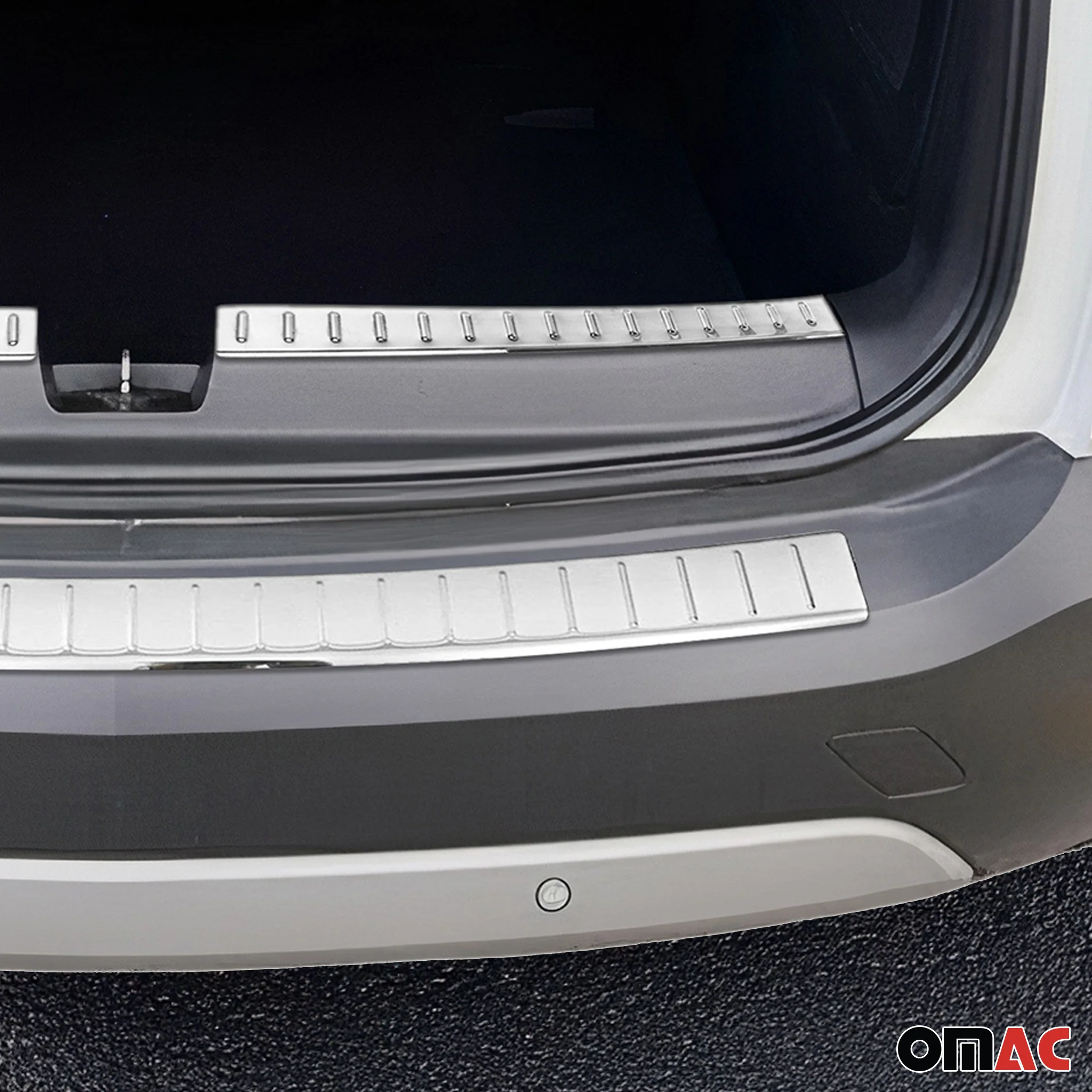 Kit Protection de Pare-Chocs arrière pour Opel Crossland X 2017-21 Brillant inox - Image 2