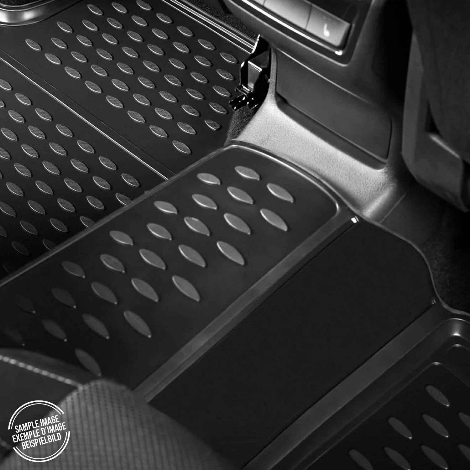 Kit Tapis de sol et coffre pour Mercedes Classe C W205 2014-2021 Caoutchouc Noir - Image 5