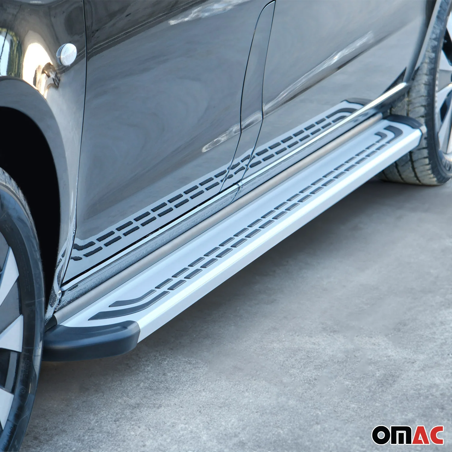 Marchepieds latéraux pédale pour Audi Q3 8U 2011-2018 2Pcs Aluminium Gris - Image 11