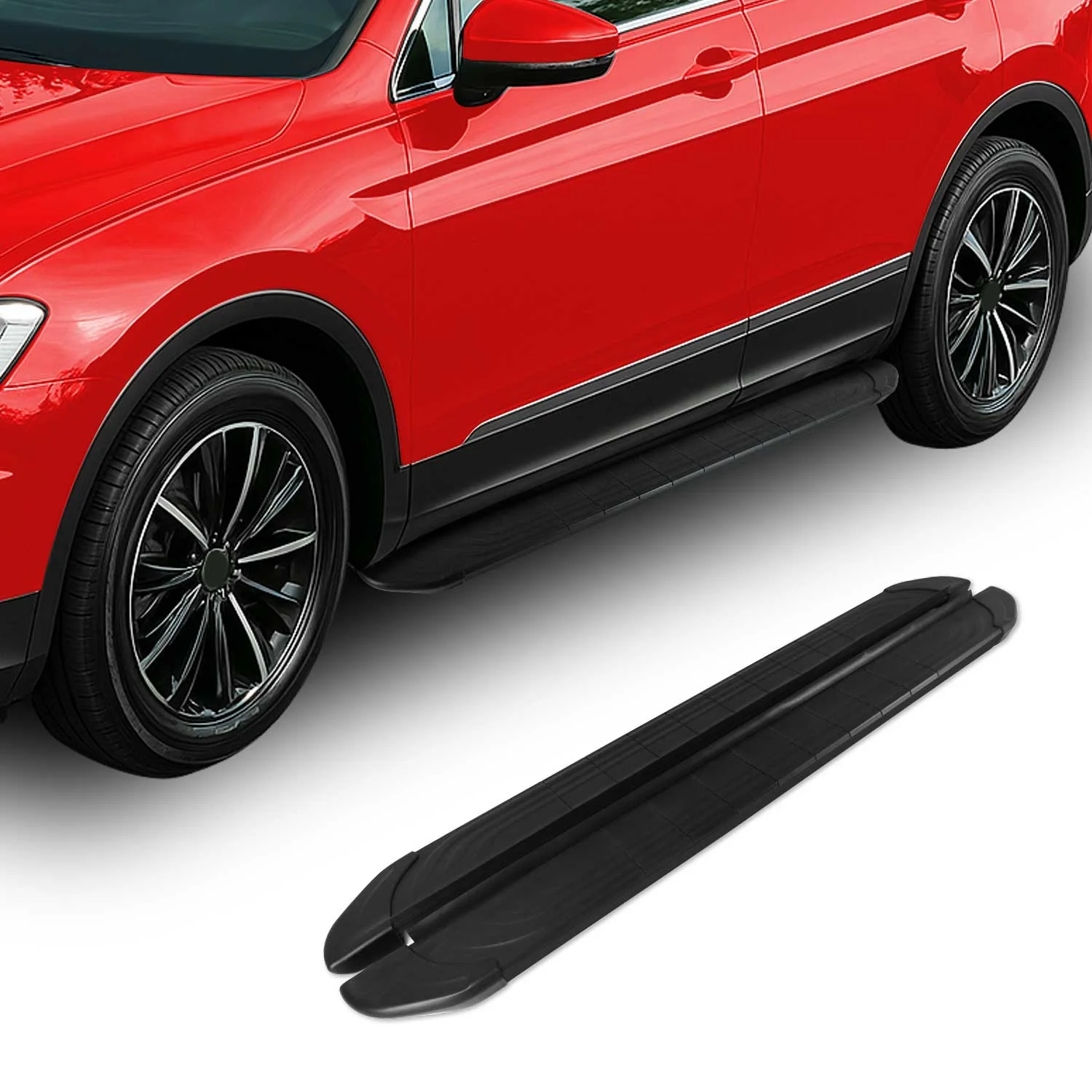 Marchepieds Latéraux pédale pour Mitsubishi Pajero V80 2006-2021 2Pcs Alu Noir - Image 2