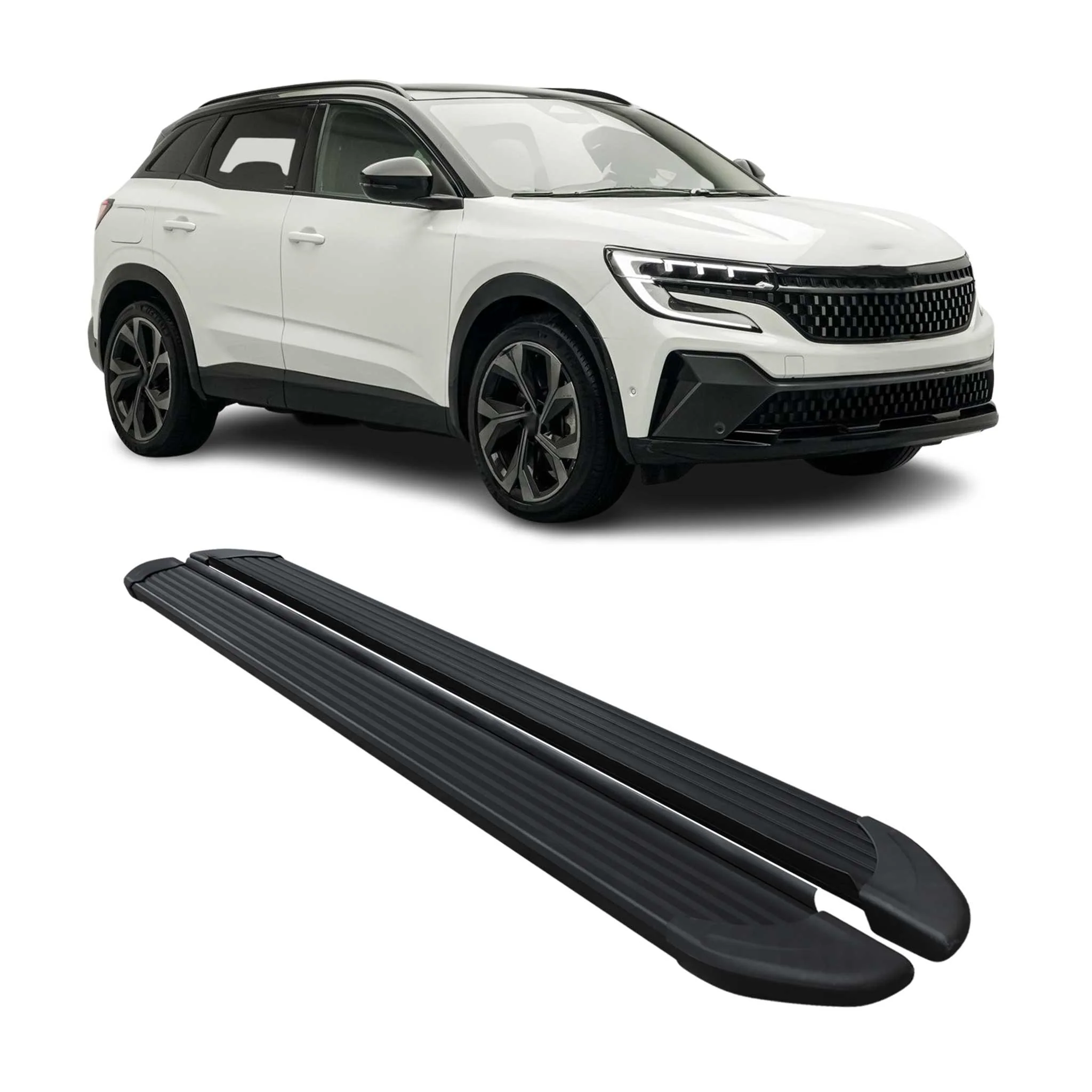 Marchepieds Latéraux Pédale pour Renault Austral 2022-2026 Aluminium Noir 2x