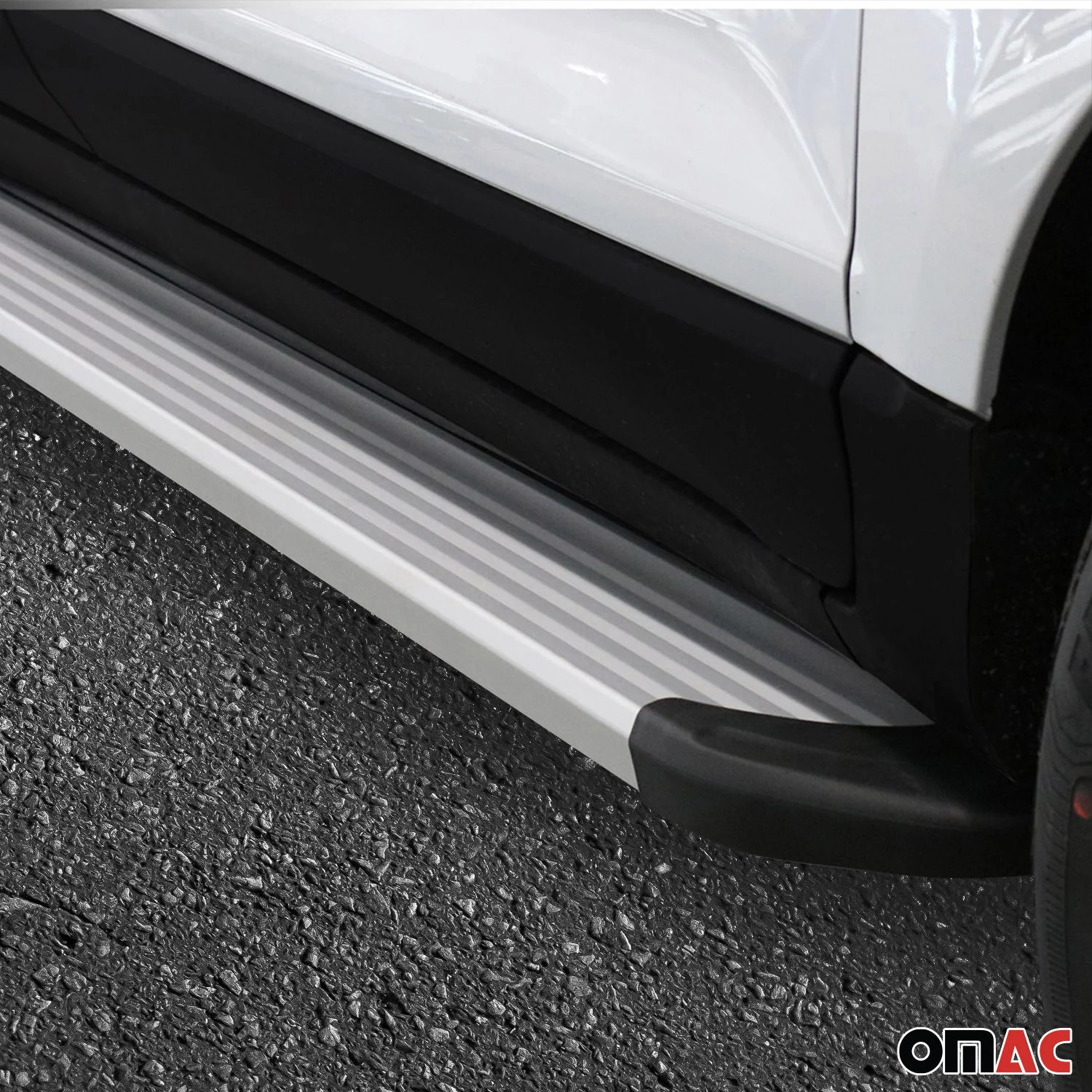 Marchepieds Latéraux pour Ford Transit Custom I 2012-2023 L1 Court Alu Argent 2x - Image 9