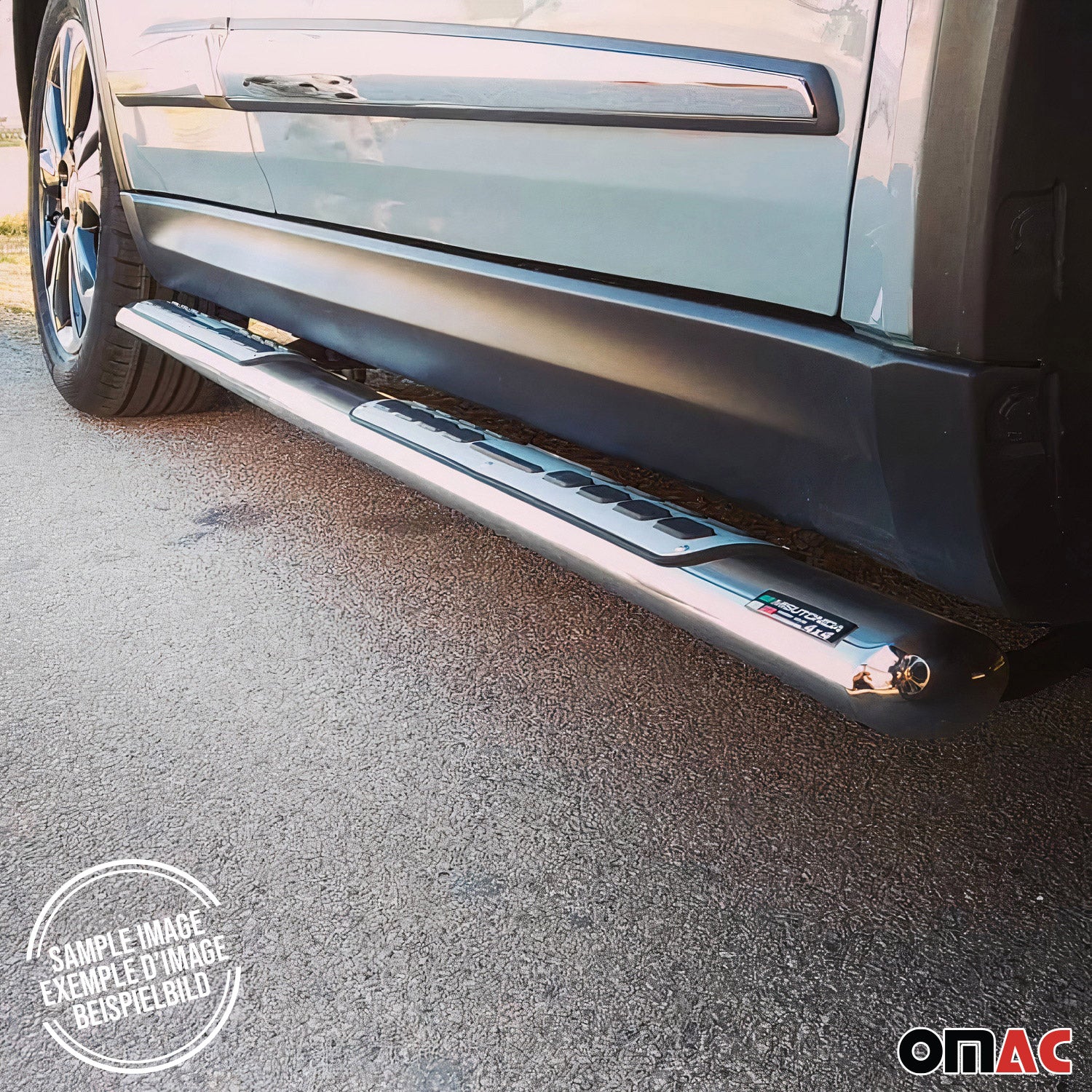 Marchepieds Latéraux pour SsangYong Actyon Sports 2012-2018 Acier Inox Argent - Image 5