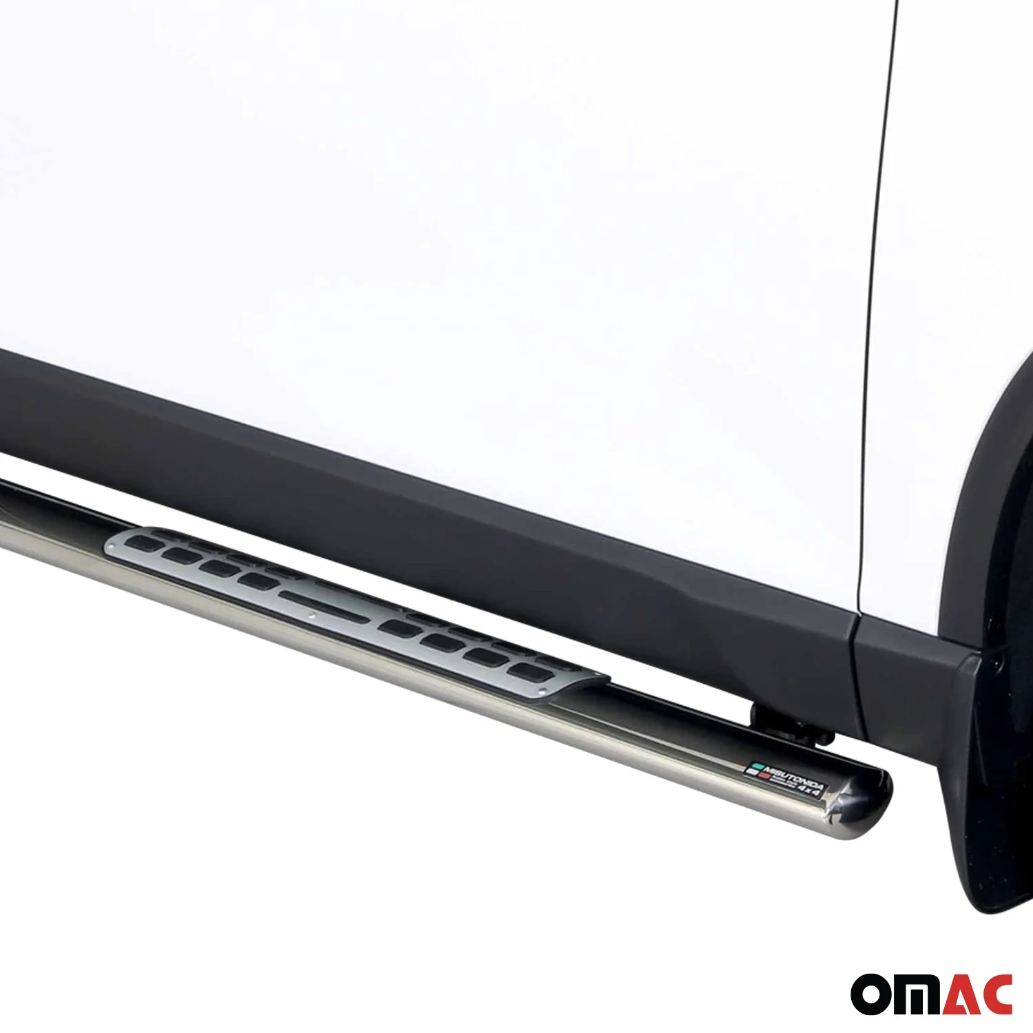 Marchepieds Latéraux pour Ssangyong Musso 2018-2026 Acier Inoxydable Argent - Image 3