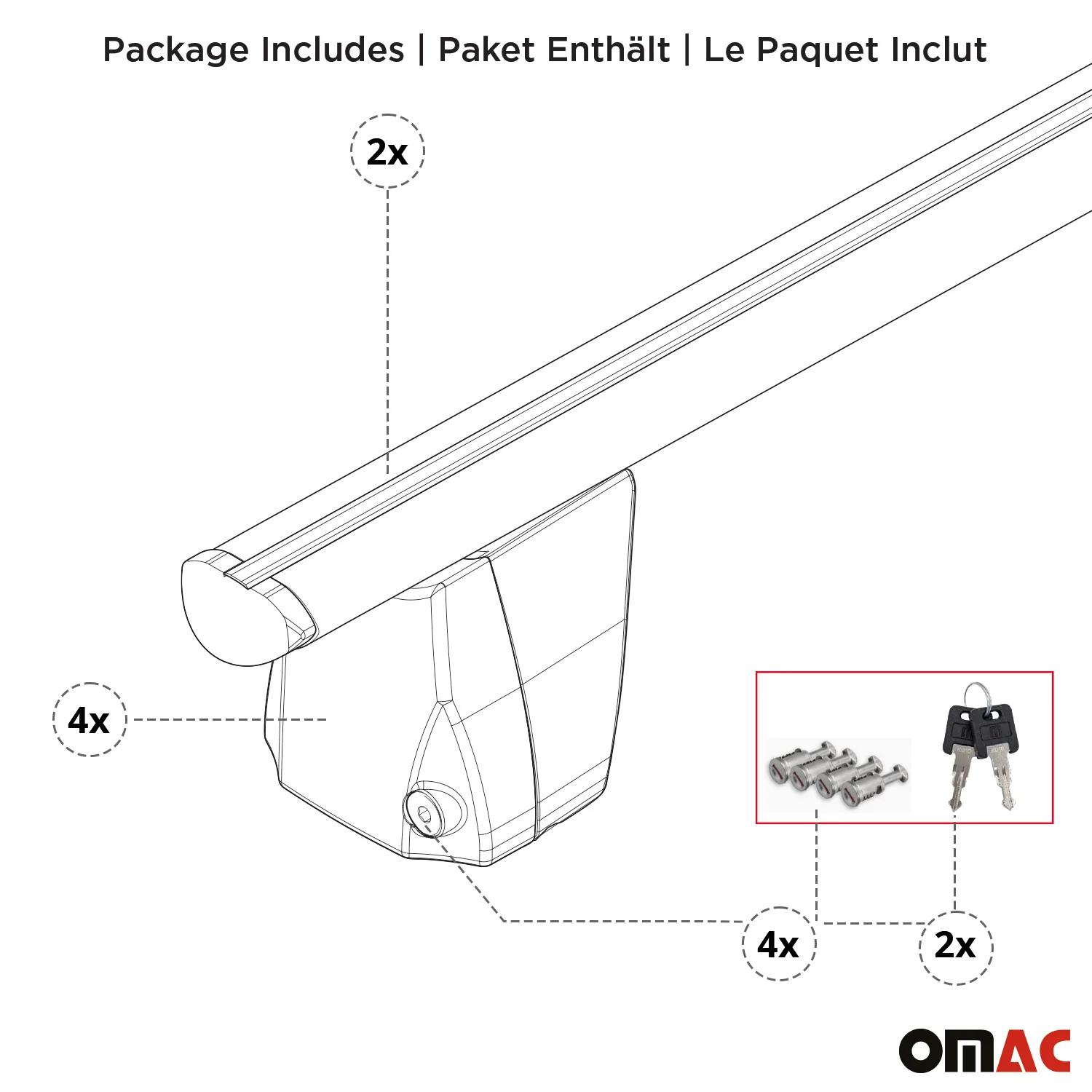 Menabo Barres de toit Transversales pour Renault Alaskan 2017-2021 Alu Noir ABE - Image 9