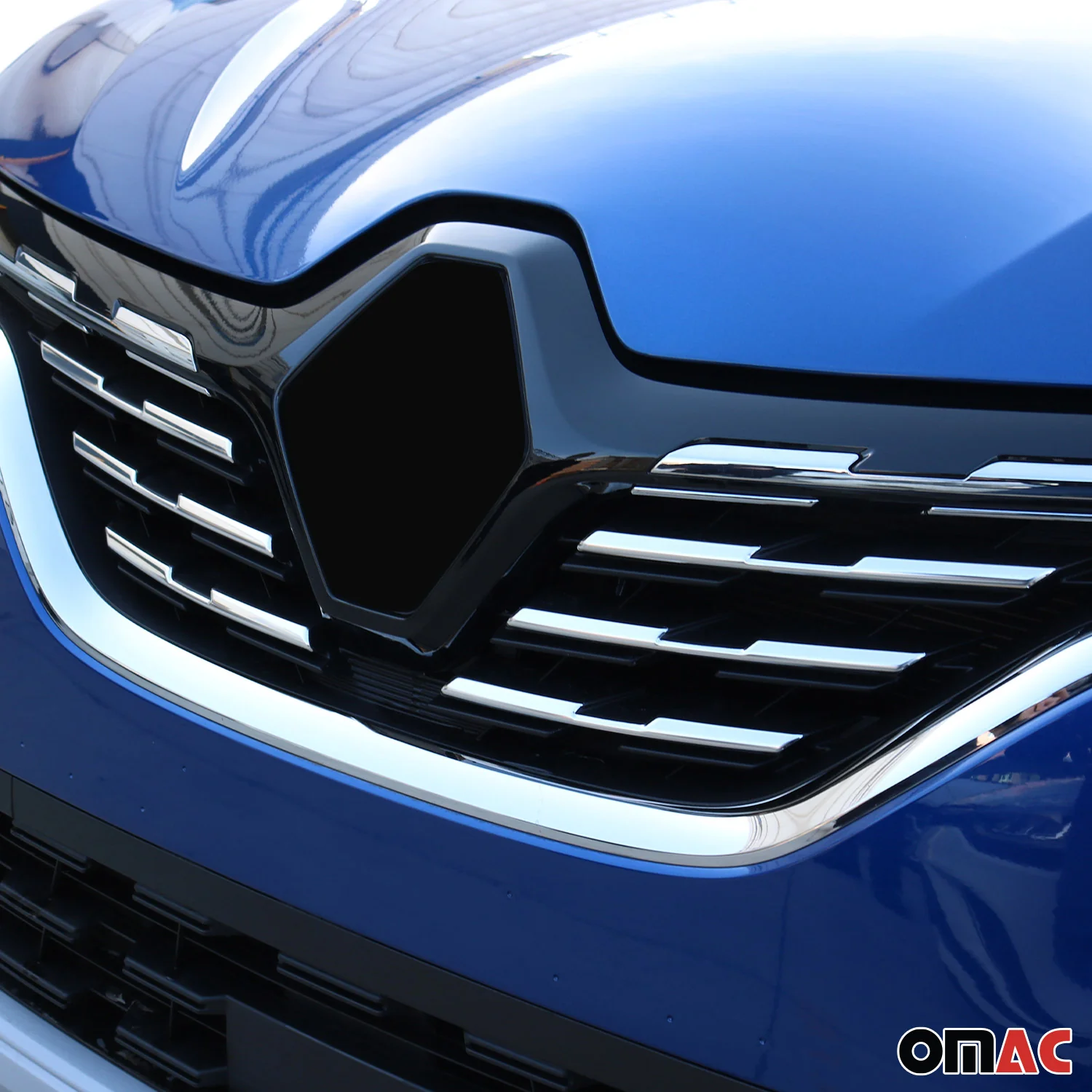Moulure de calandre avant pour Renault Captur 2019-2026 6Pcs en Acier Silver - Image 3