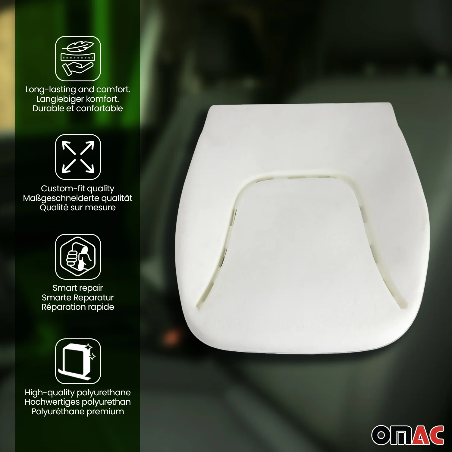 Coussin Mousse d'Assise pour Renault Megane II III 2003-2016 Remplacement - Image 4
