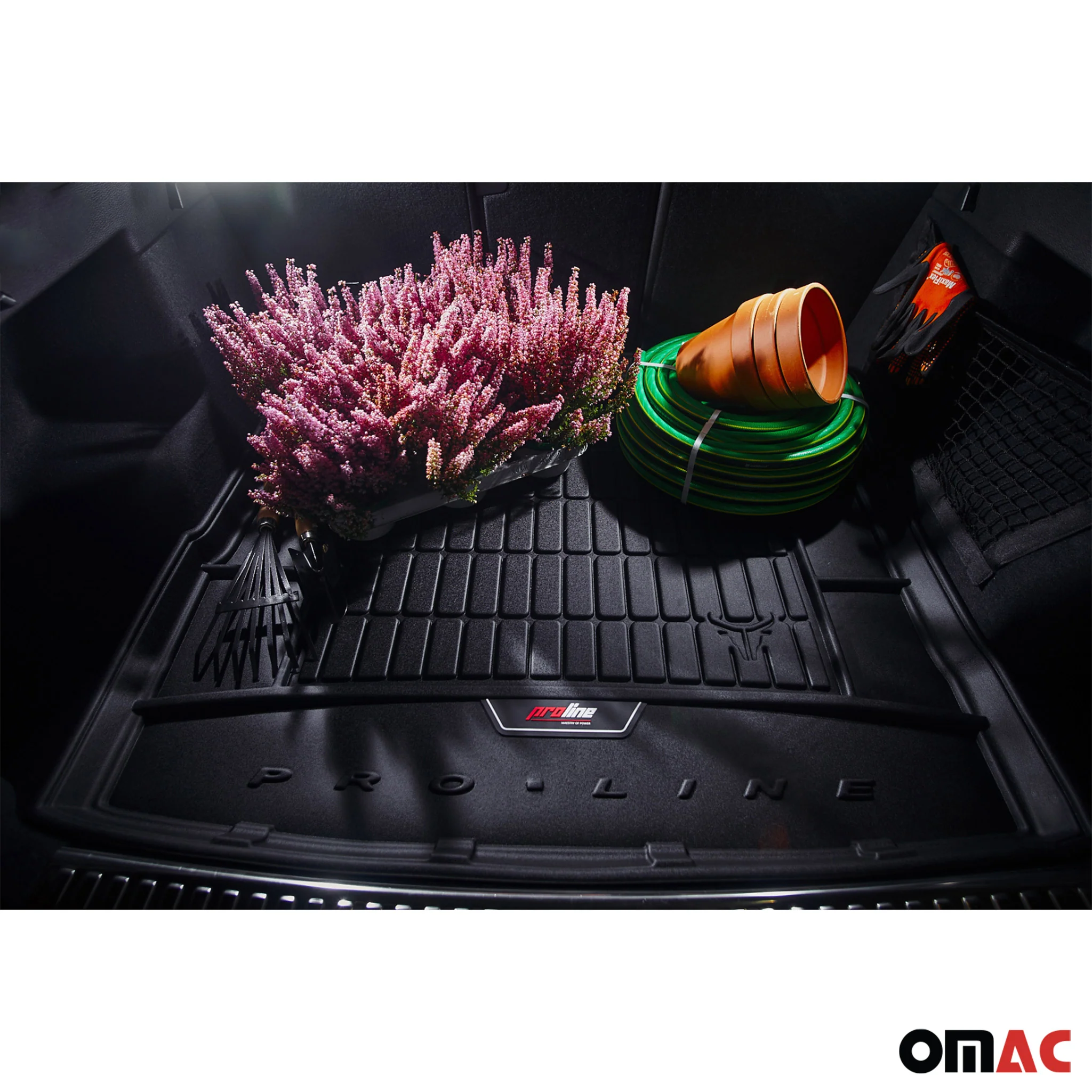 OMAC Tapis De Coffre pour Mazda 6 Break 2007-2012 TPE Noir 1 Pcs - Image 4