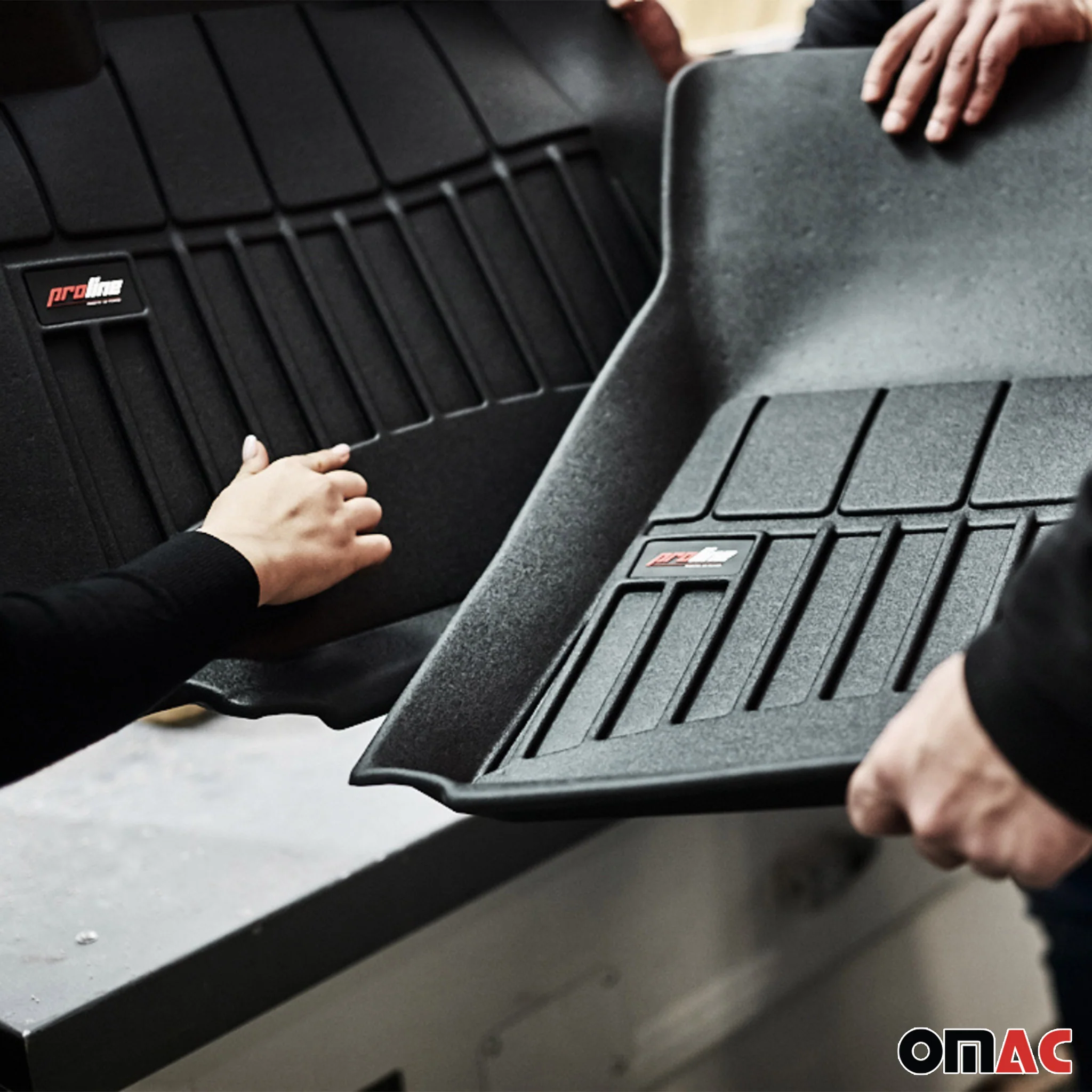 OMAC Tapis de sol en caoutchouc pour Opel Meriva 2003-2010 Noir Premium - Image 5