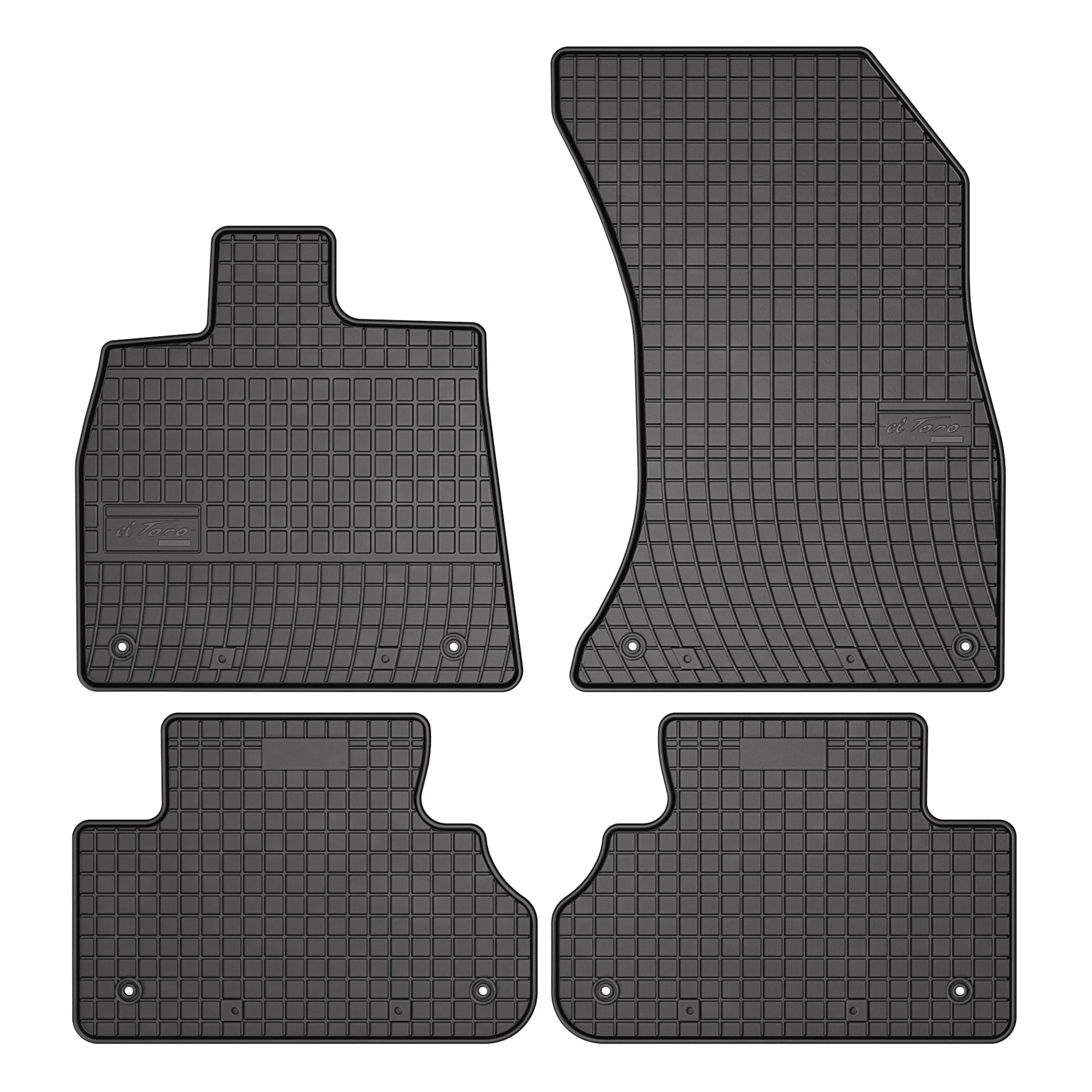 OMAC Tapis de sol pour Audi Q5 FY 2016-2024 Noir en caoutchouc