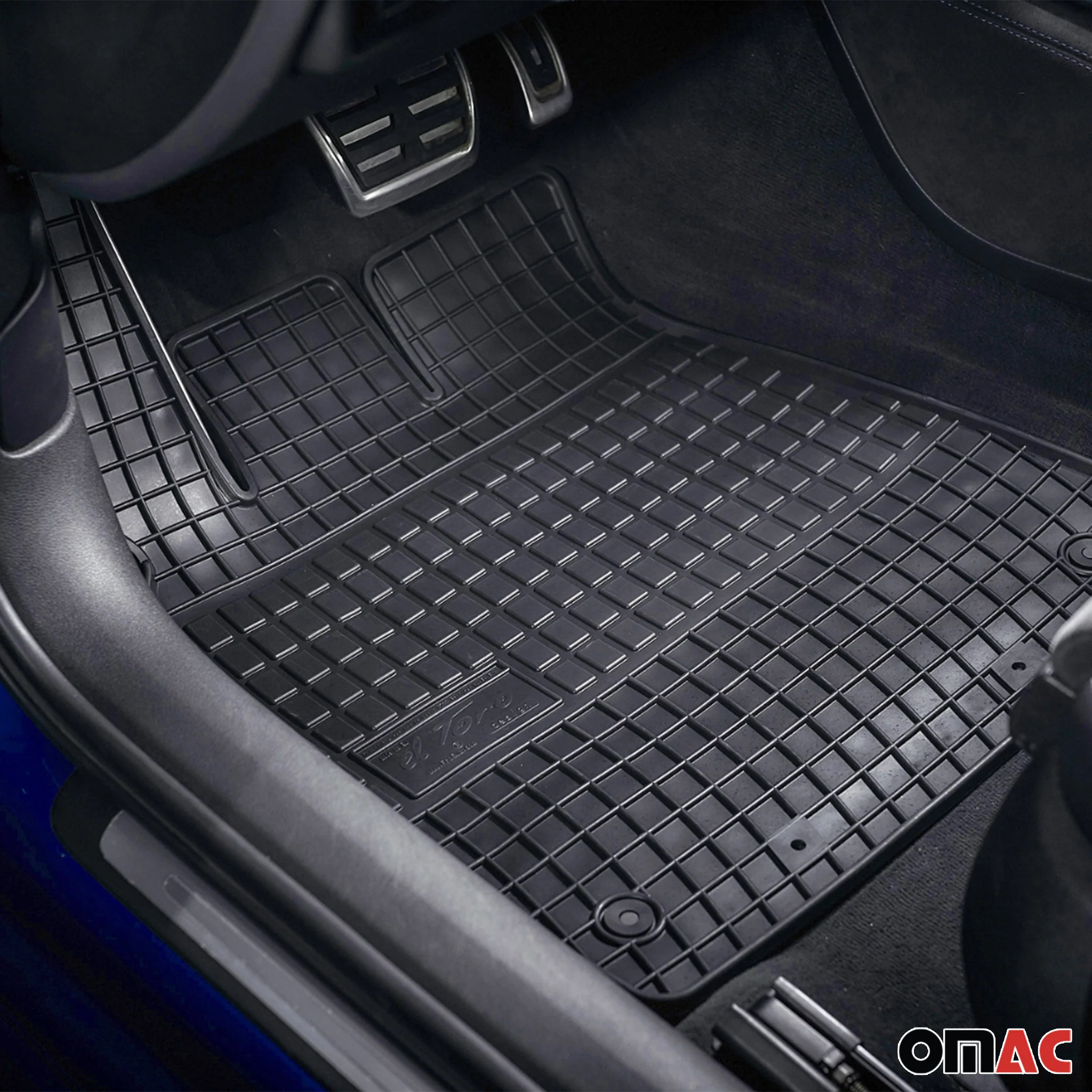 OMAC Tapis de Sol pour Mercedes Classe GLS X167 2020-2026 Caoutchouc Noir - Image 2