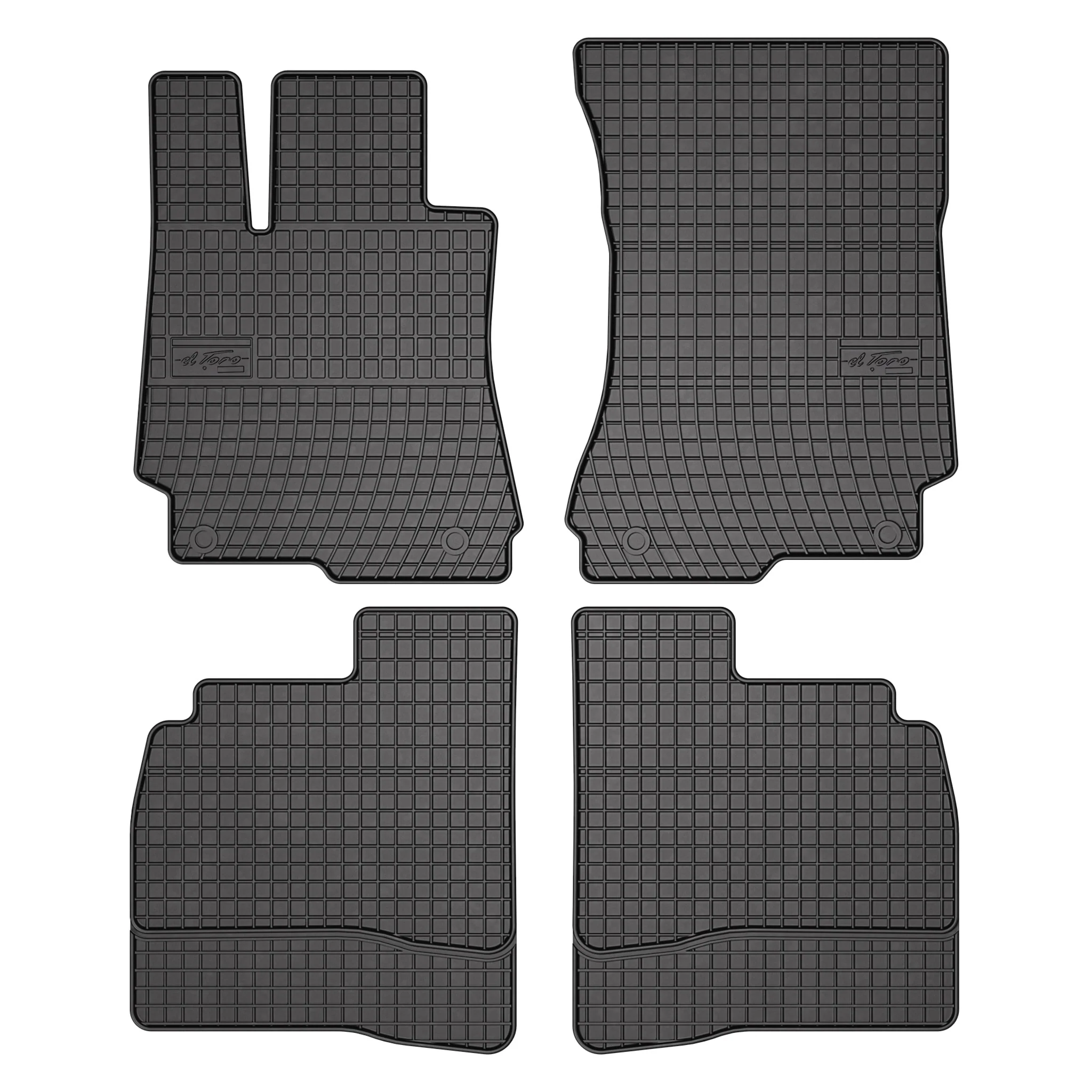 OMAC Tapis de Sol pour Mercedes Classe S W221 2005-2013 Caoutchouc Noir