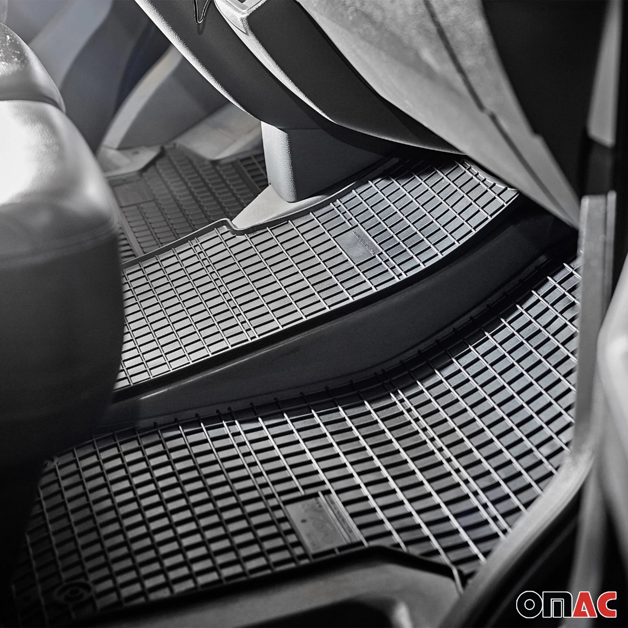OMAC Tapis de Sol pour Mercedes Classe S W221 2005-2013 Caoutchouc Noir - Image 7