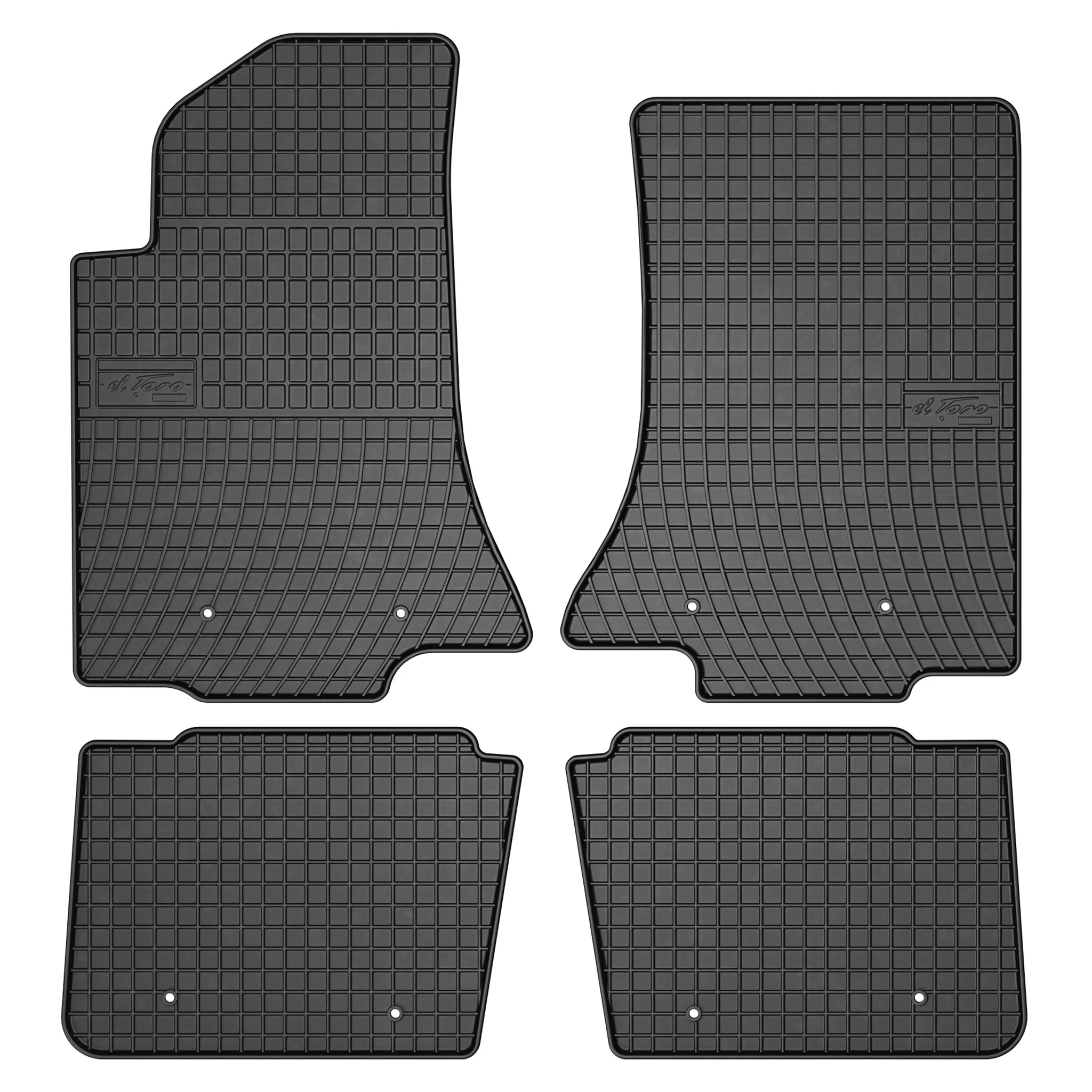OMAC Tapis de Sol pour Opel Omega B 1994-2003 Caoutchouc Noir