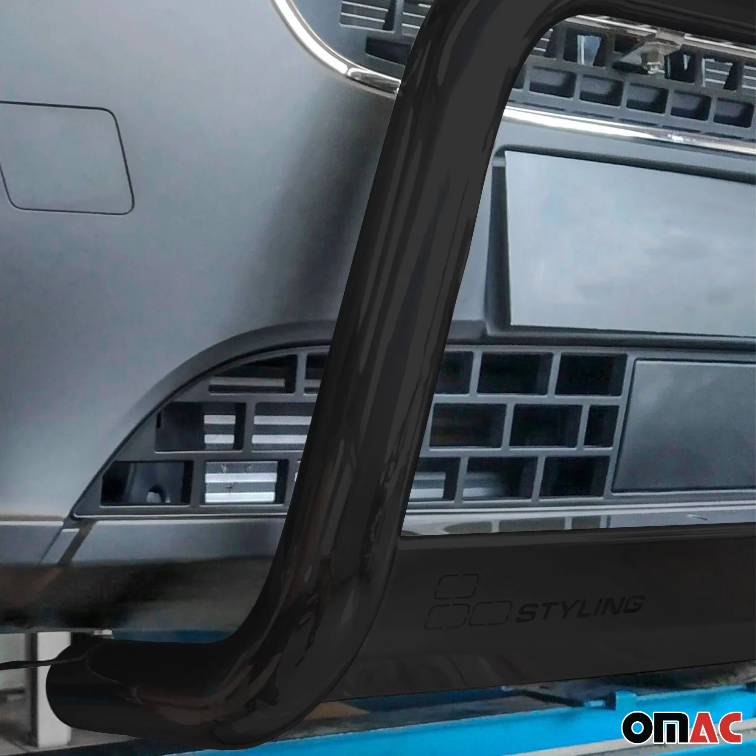 Pare-buffle Avant pour Citroen Jumpy / SpaceTourer 2016-2026 en acier inox Noir - Image 5