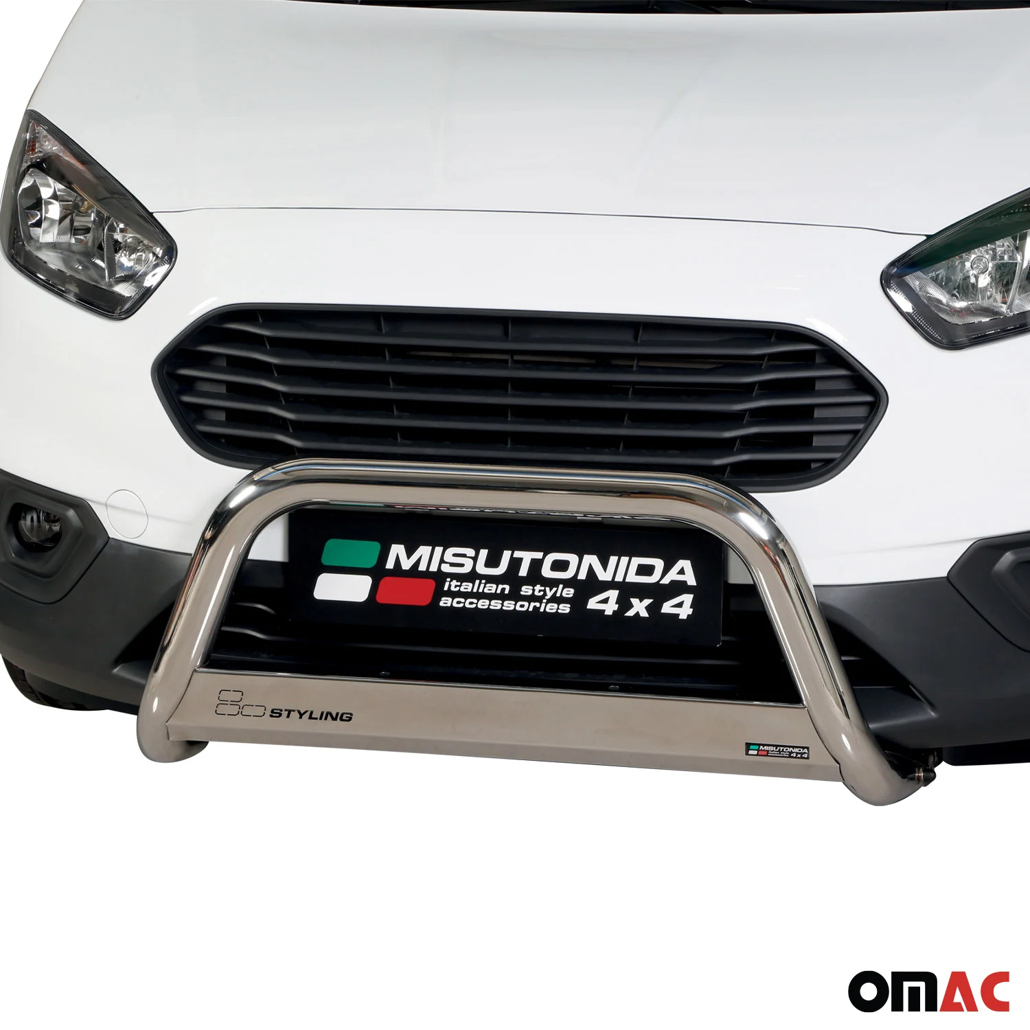 Pare-buffle Avant pour Ford Transit Courier I 2018-2023 FL 63 mm en Acier Gris - Image 2