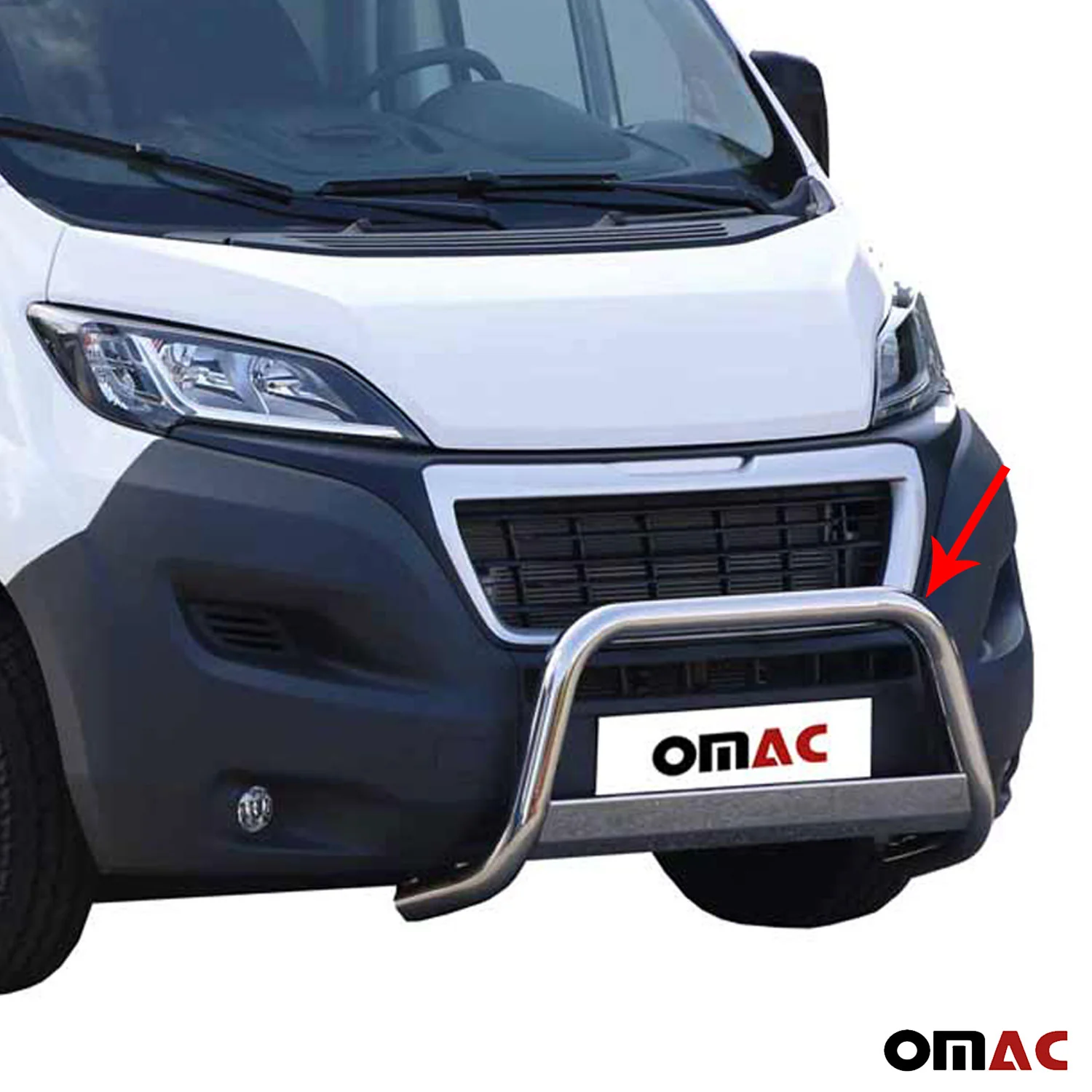 Pare-buffle Avant pour Peugeot Boxer 2014-2023 63 mm en Acier Gris - Image 3