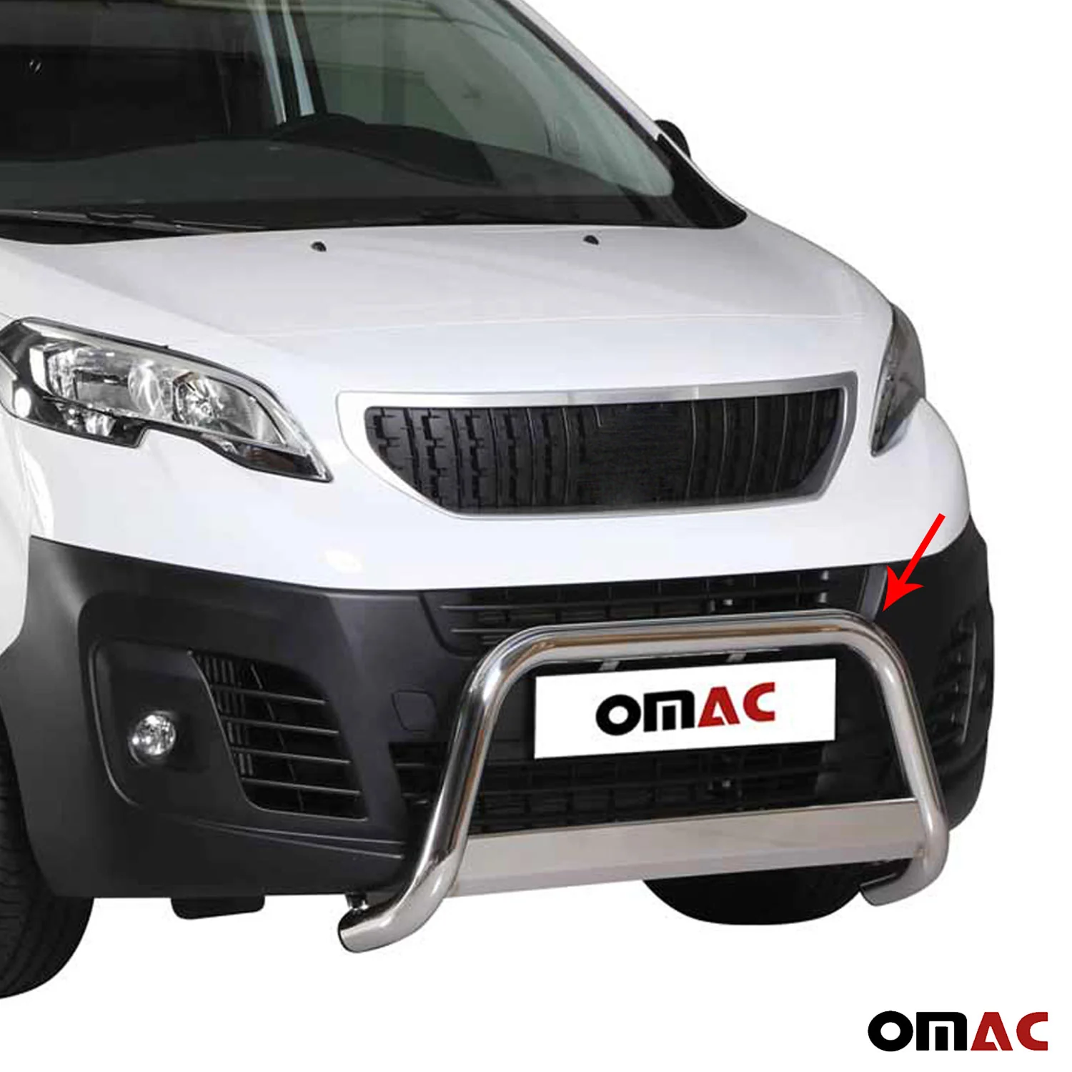 Pare-buffle Avant pour Peugeot Expert 2016-2026 63 mm en Acier Gris - Image 3