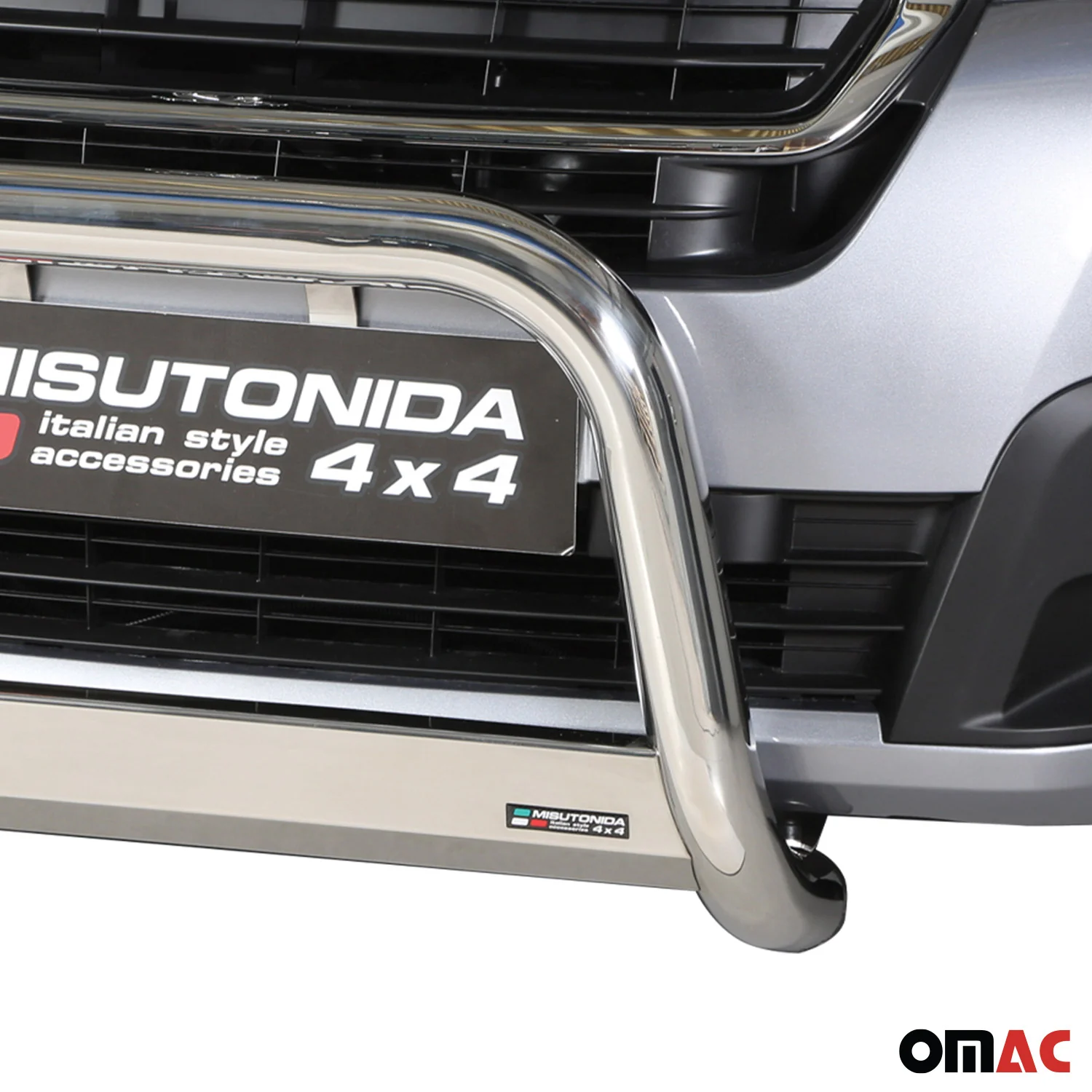 Pare-buffle Avant pour Peugeot Partner 2018-2026 63 mm en Acier Gris - Image 3